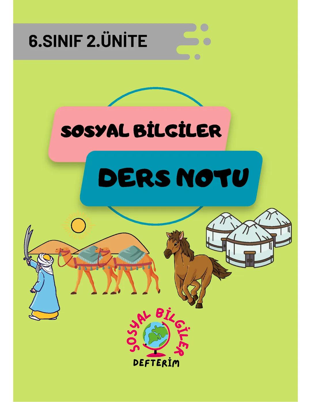 6. Sınıf Sosyal Bilgiler 2. Ünite Kültür ve Miras