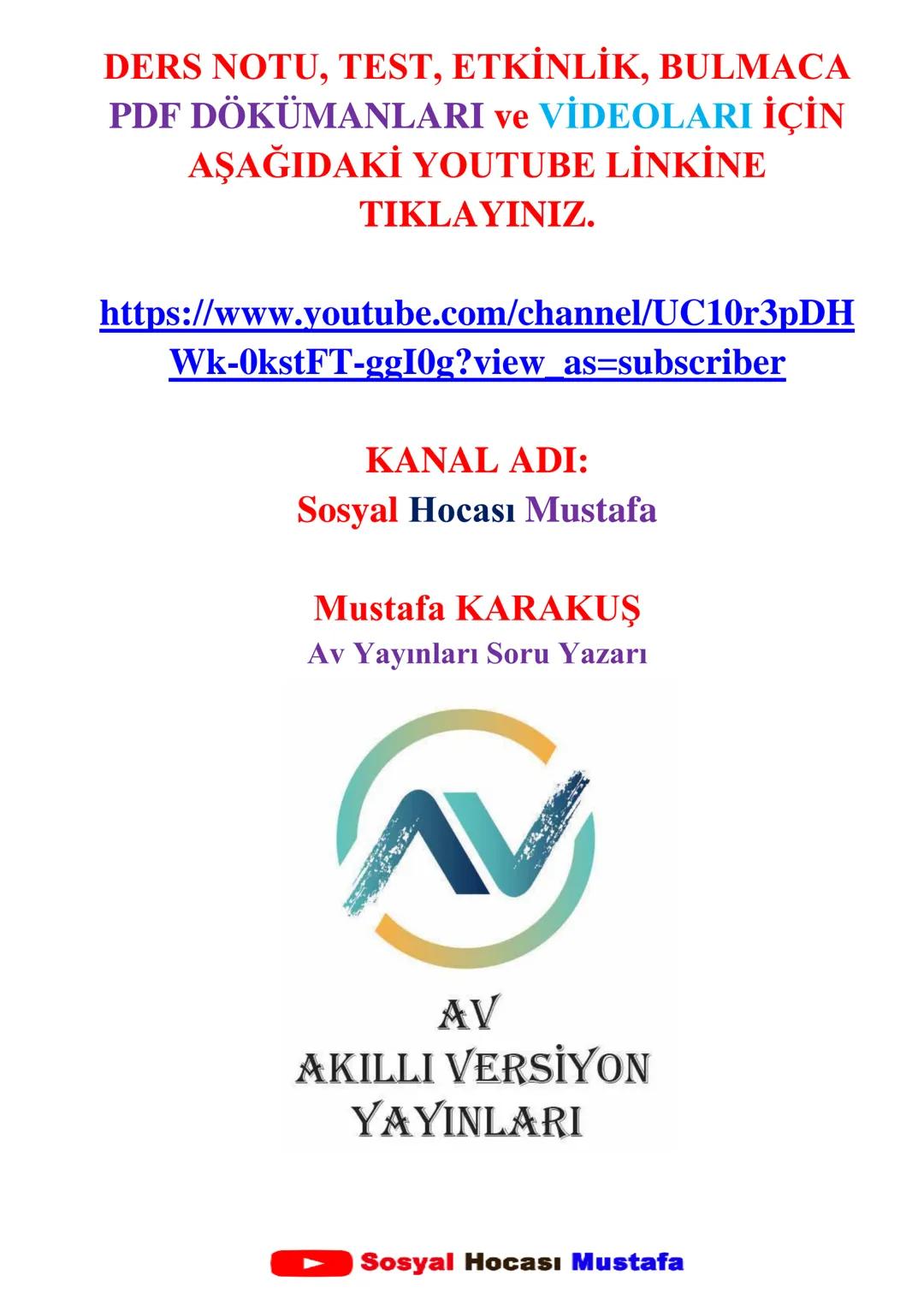 T.C. İNKILAP TARİHİ ve ATATÜRKÇÜLÜK DERSİ I.ÜNİTE DERS NOTLARI
1.ÜNİTE : BİR KAHRAMAN DOĞUYOR
UYANAN AVRUPA ve SARSILAN OSMANLI (1. Ünite-1.