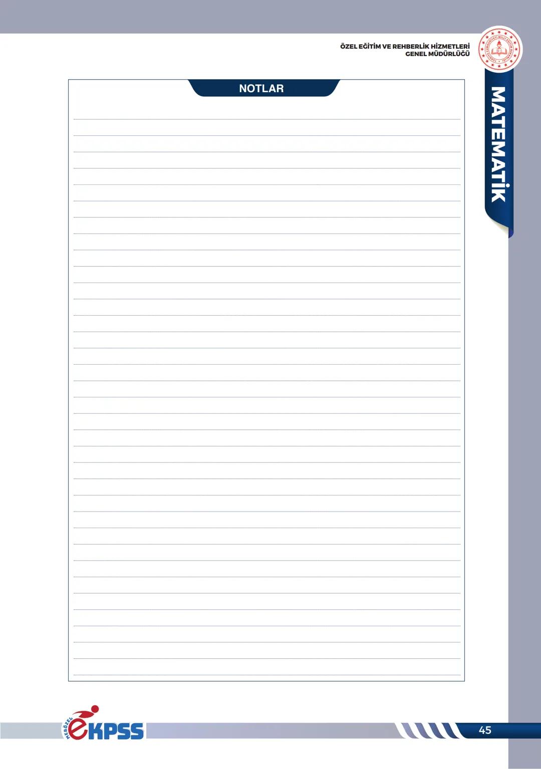 ÖZEL EĞİTİM VE REHBERLİK HİZMETLERİ
GENEL MÜDÜRLÜĞÜ
ÜSLÜ SAYILAR
a ve b pozitif tam sayı olmak üzere $a^b$ biçimindeki ifadelere üslü sayı