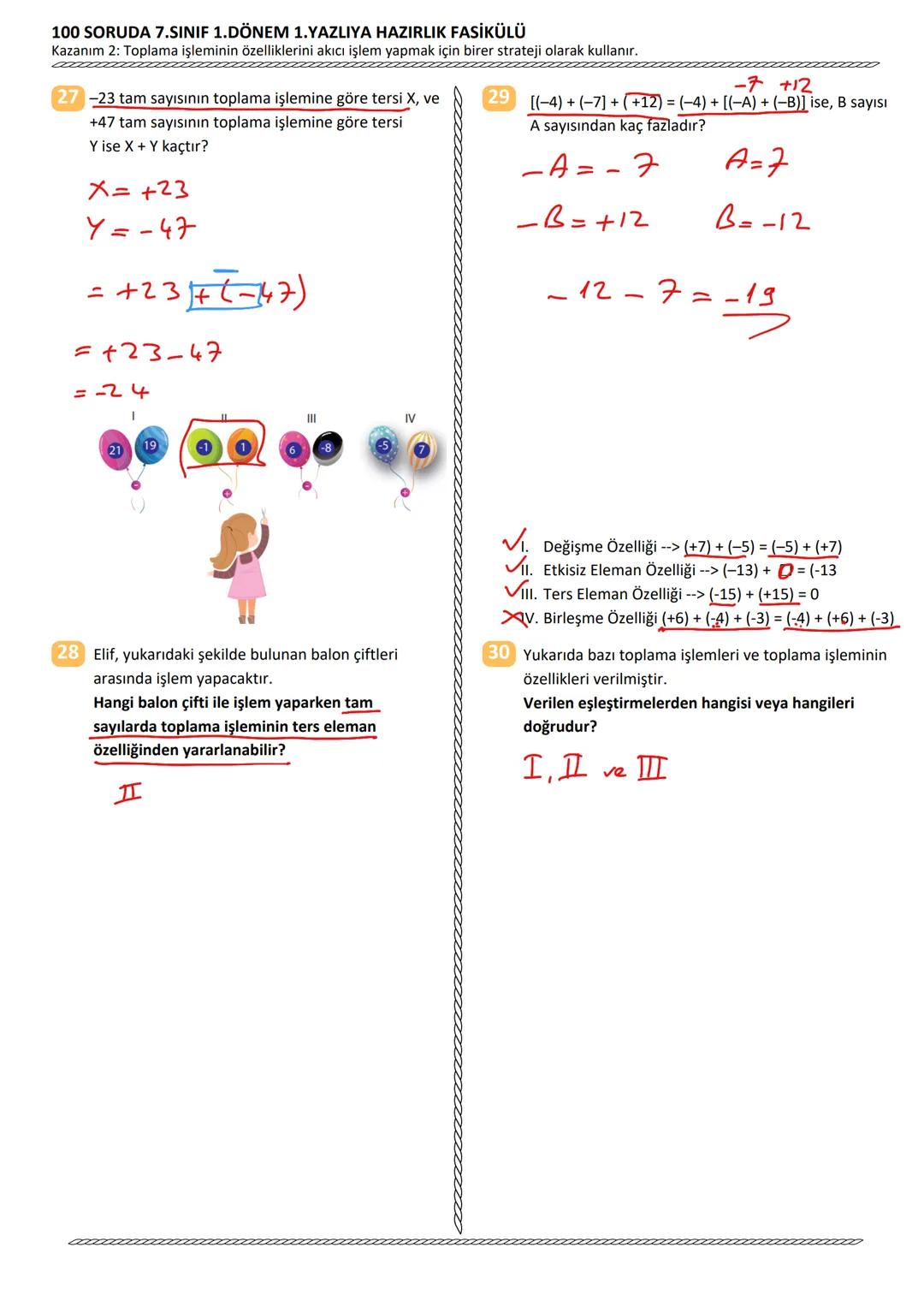 100 SORUDA
1.DÖNEM 1.YAZILIYA HAZIRLIK
•
FASİKÜLÜ
2024 - 2025
7. SINIF
• TAMAMI AÇIK UÇLU
• TAMAMI VİDEO ÇÖZÜMLÜ
LGS-TEOG - PYBS ÇIKMIŞ SORU