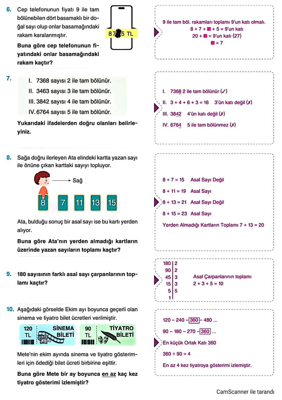 5 MATEMATİK
1. Bu sınavda 10 soru vardır.
2024-2025 EĞİTİM ÖĞRETİM YILI
2. Aşağıdaki tabloda her sorunun puan değeri verilmektedir.
1. S