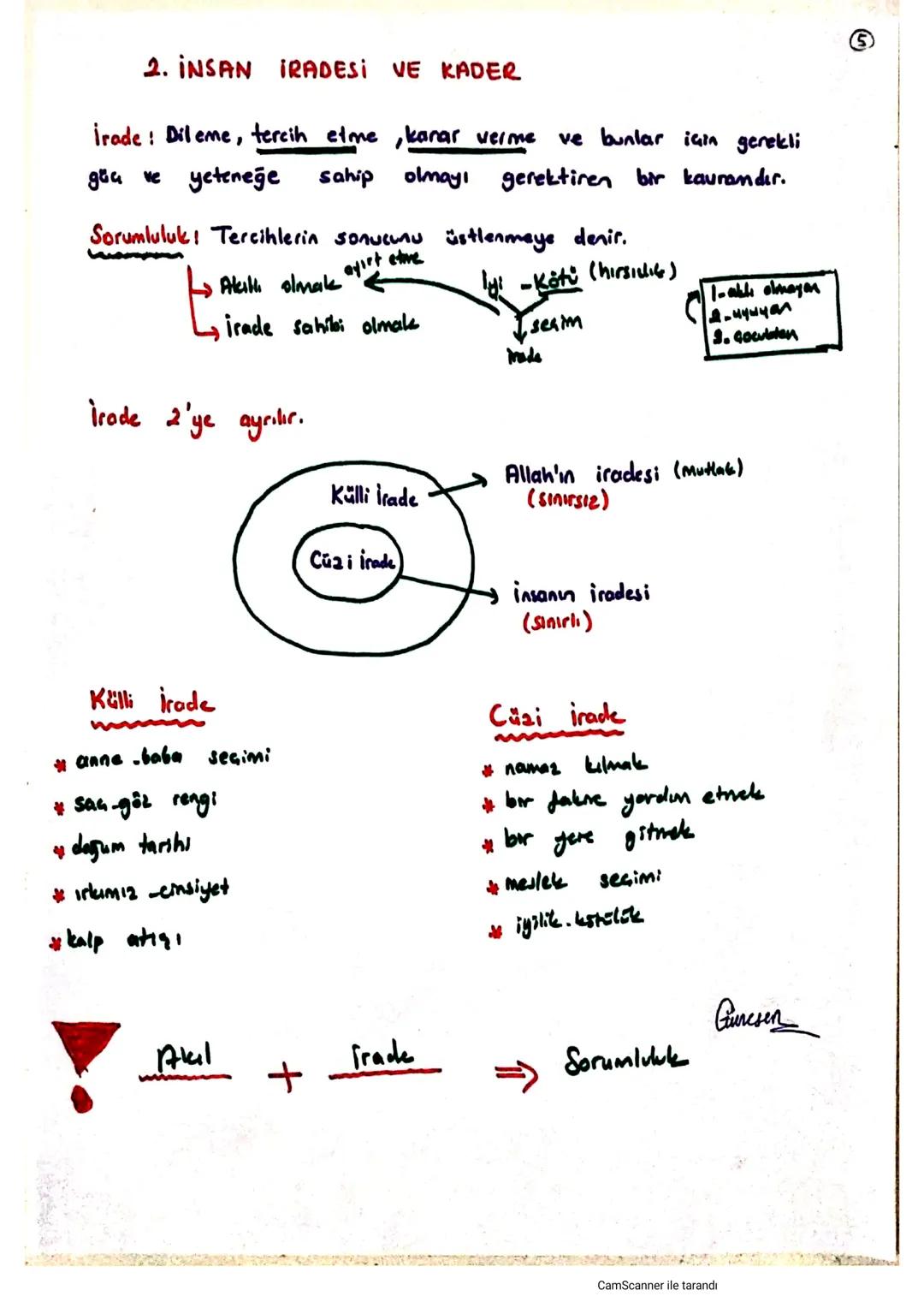 1. UNITE:
DIN
KÜLTÜRÜ VE AHLAK BILGIsi
KADER INANCI
Kader?
4
Каза?
KADER?
* ölçü
* plan
#düzen
- akıl ✓
→irade
ކ
www
.kelime...
*
uyum
her ş