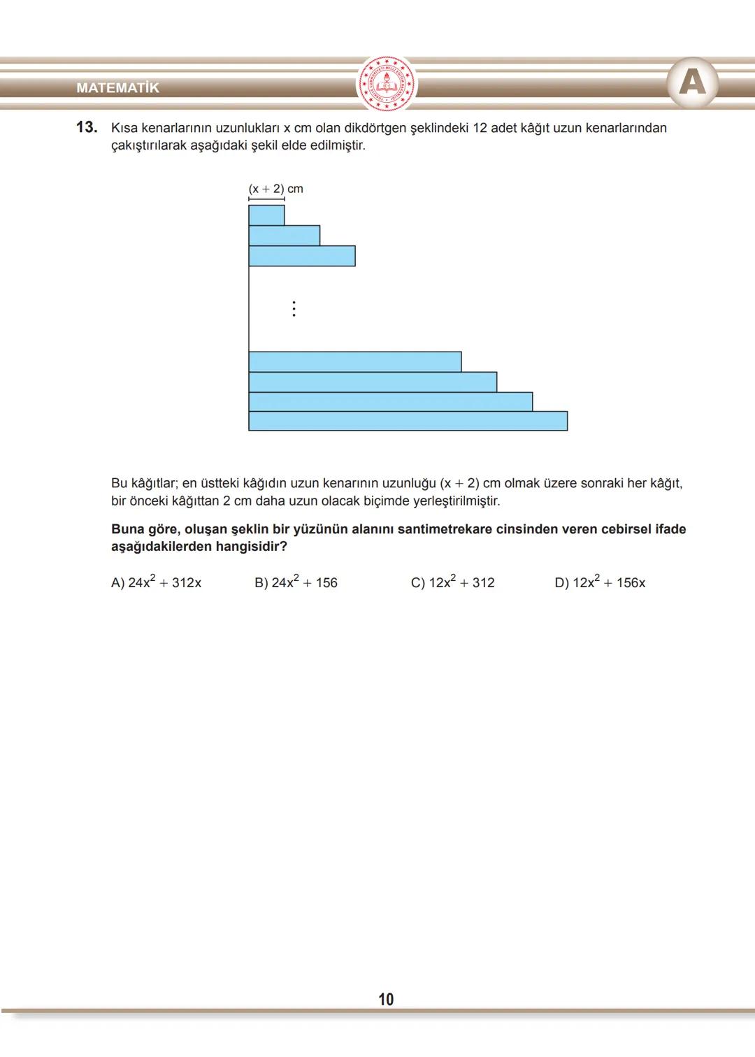 T.C.
MİLLÎ EĞİTİM BAKANLIĞI
ÖLÇME, DEĞERLENDİRME VE SINAV HİZMETLERİ GENEL MÜDÜRLÜĞÜ
SINAVLA ÖĞRENCİ ALACAK ORTAÖĞRETİM
KURUMLARINA İLİŞKİN
