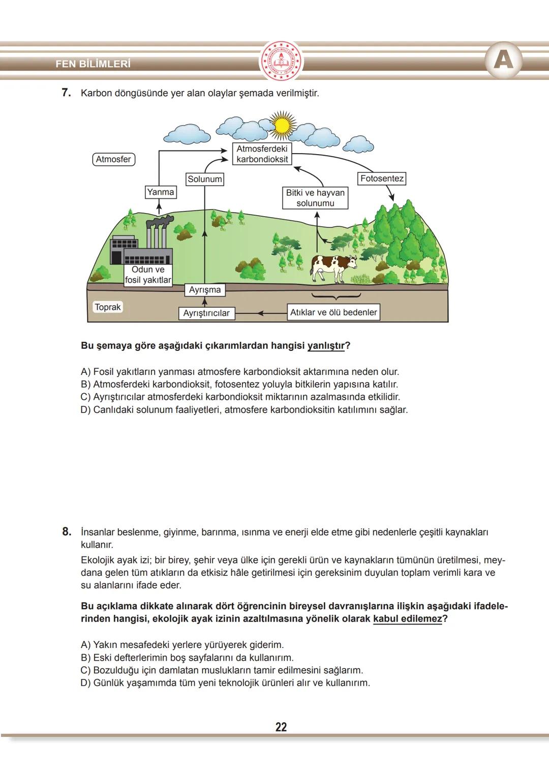 T.C.
MİLLÎ EĞİTİM BAKANLIĞI
ÖLÇME, DEĞERLENDİRME VE SINAV HİZMETLERİ GENEL MÜDÜRLÜĞÜ
SINAVLA ÖĞRENCİ ALACAK ORTAÖĞRETİM
KURUMLARINA İLİŞKİN