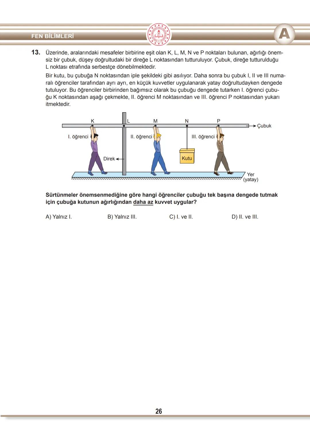 T.C.
MİLLÎ EĞİTİM BAKANLIĞI
ÖLÇME, DEĞERLENDİRME VE SINAV HİZMETLERİ GENEL MÜDÜRLÜĞÜ
SINAVLA ÖĞRENCİ ALACAK ORTAÖĞRETİM
KURUMLARINA İLİŞKİN
