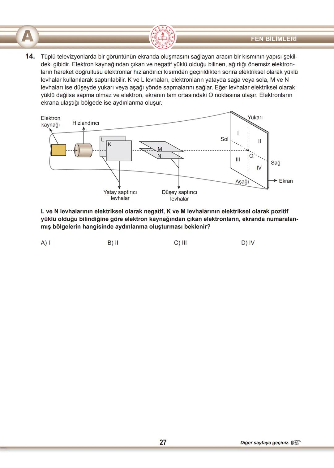 T.C.
MİLLÎ EĞİTİM BAKANLIĞI
ÖLÇME, DEĞERLENDİRME VE SINAV HİZMETLERİ GENEL MÜDÜRLÜĞÜ
SINAVLA ÖĞRENCİ ALACAK ORTAÖĞRETİM
KURUMLARINA İLİŞKİN