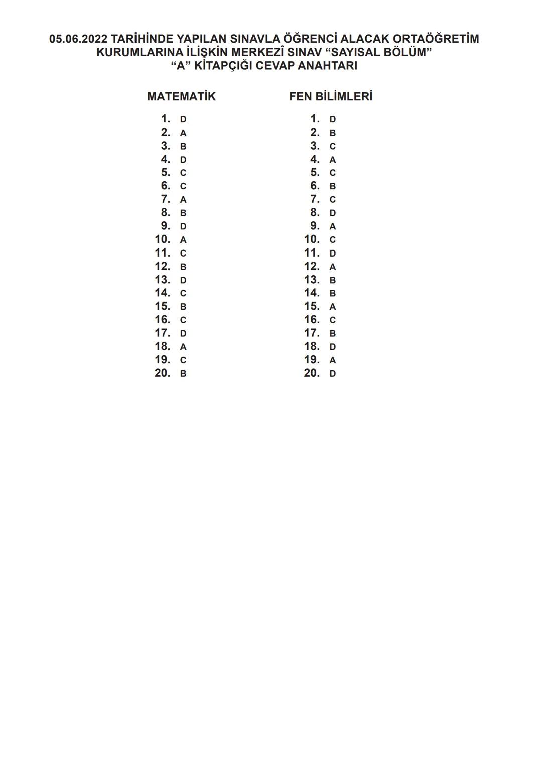 T.C.
MİLLÎ EĞİTİM BAKANLIĞI
ÖLÇME, DEĞERLENDİRME VE SINAV HİZMETLERİ GENEL MÜDÜRLÜĞÜ
SINAVLA ÖĞRENCİ ALACAK ORTAÖĞRETİM
KURUMLARINA İLİŞKİN