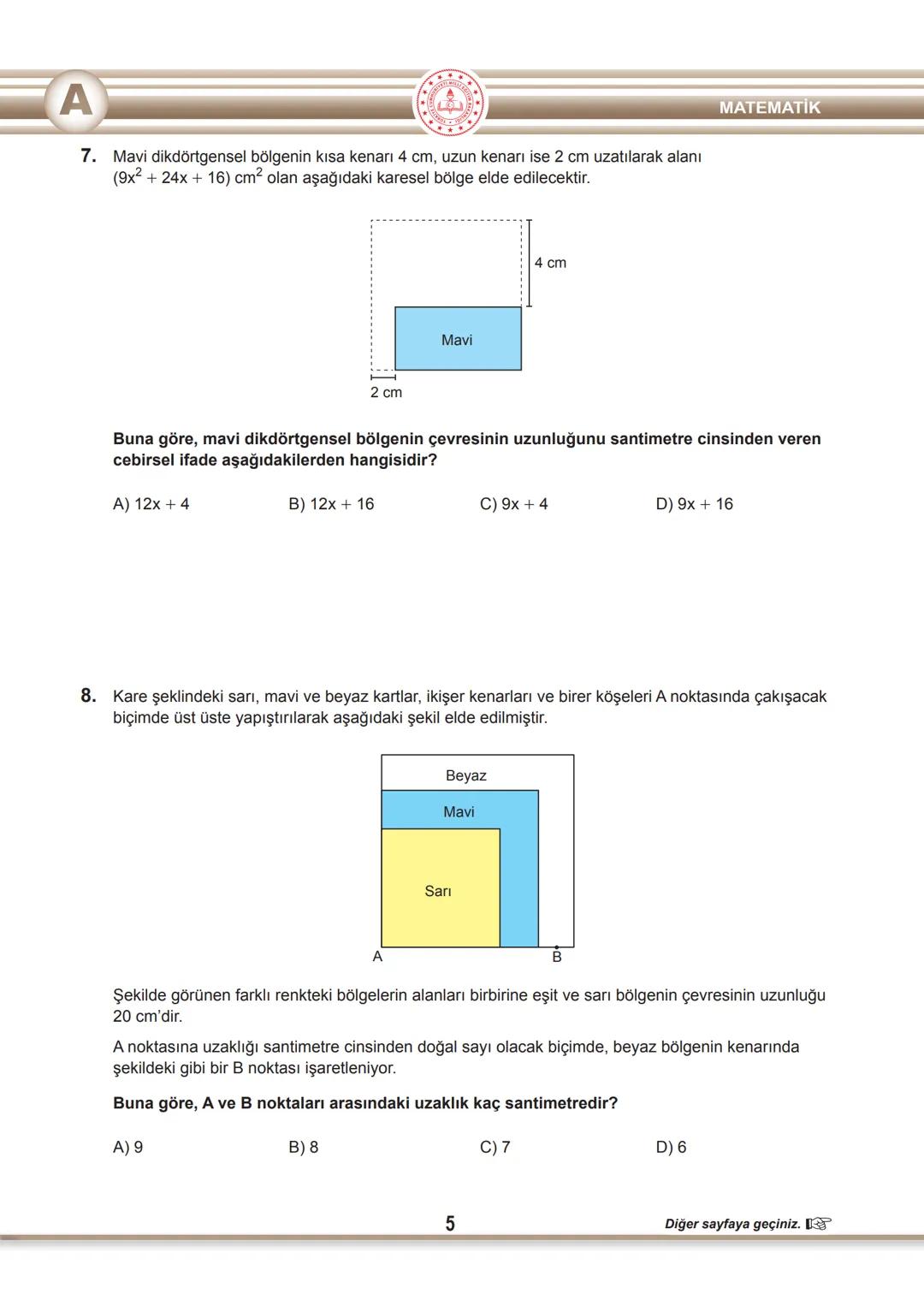 T.C.
MİLLÎ EĞİTİM BAKANLIĞI
ÖLÇME, DEĞERLENDİRME VE SINAV HİZMETLERİ GENEL MÜDÜRLÜĞÜ
SINAVLA ÖĞRENCİ ALACAK ORTAÖĞRETİM
KURUMLARINA İLİŞKİN