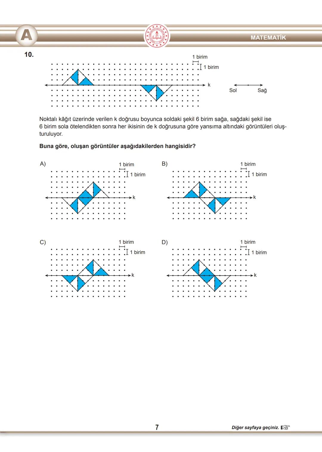 T.C.
MİLLÎ EĞİTİM BAKANLIĞI
ÖLÇME, DEĞERLENDİRME VE SINAV HİZMETLERİ GENEL MÜDÜRLÜĞÜ
SINAVLA ÖĞRENCİ ALACAK ORTAÖĞRETİM
KURUMLARINA İLİŞKİN