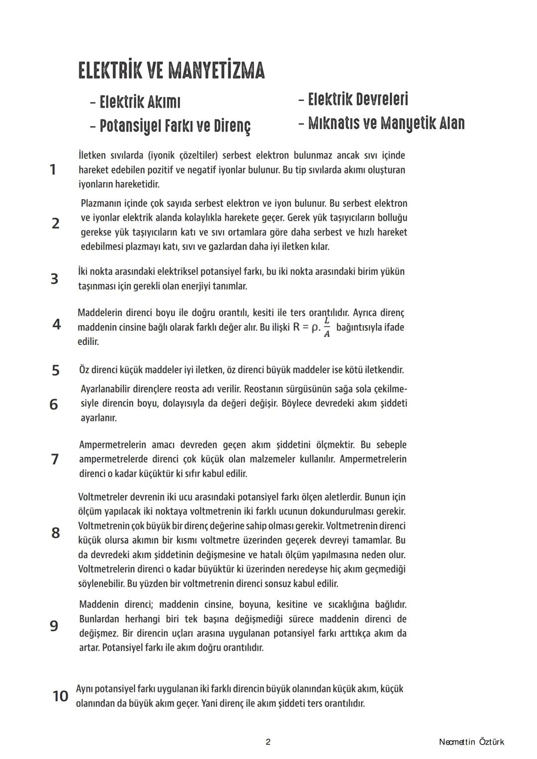 10.SINIF FİZİK ÖZET
t.me/fizikzen
t.me/mateciler
t.me/kimbiyo
instagram.com/gergedansucugu
Necmettin Öztürk
Fizik Öğretmeni
İzmir/Karşıyaka