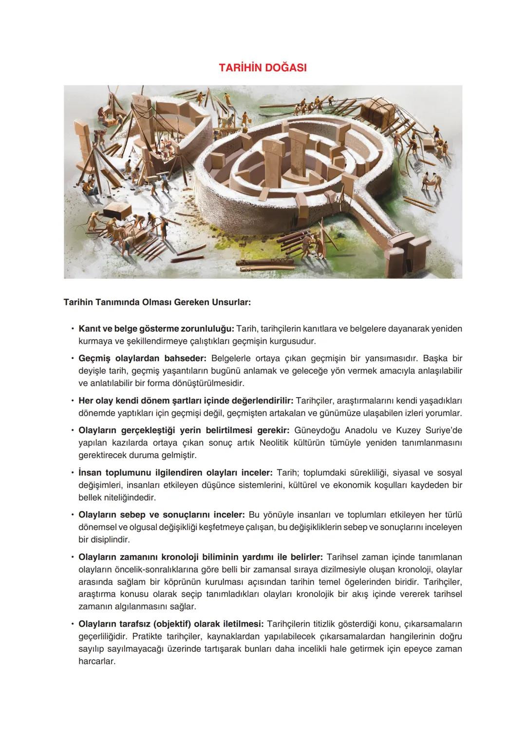 # I. ÜNİTE
# GEÇMİŞİN İNŞA SÜRECİNDE TARİH
## TARİH ÖĞRENMENİN FAYDALARI
Milli Bilinç: Millî bilinç, bir milletin birliğinden ve ortak du