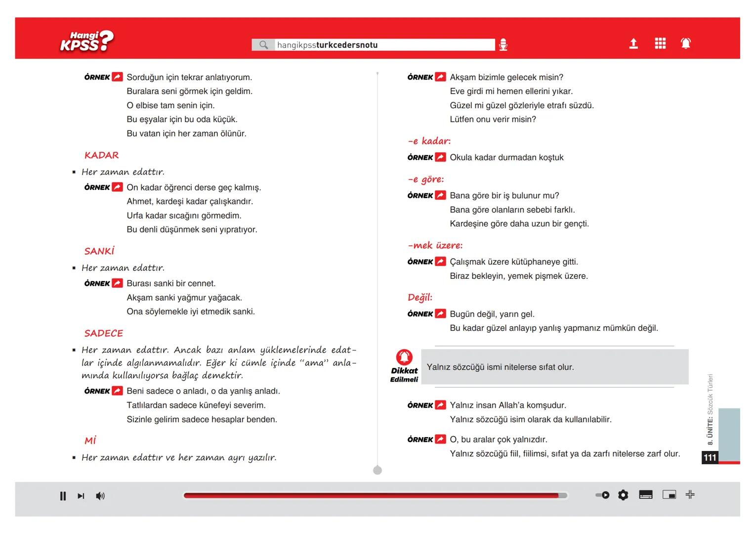Ünite
8
Sözcük Türleri
Hangi
KPSS? 98
Hangi
Q hangikpssturkcedersnotu
Hangi Tipte Sorulur
2021 KPSS: Öznesi sıfat tamlamasıdır olarak