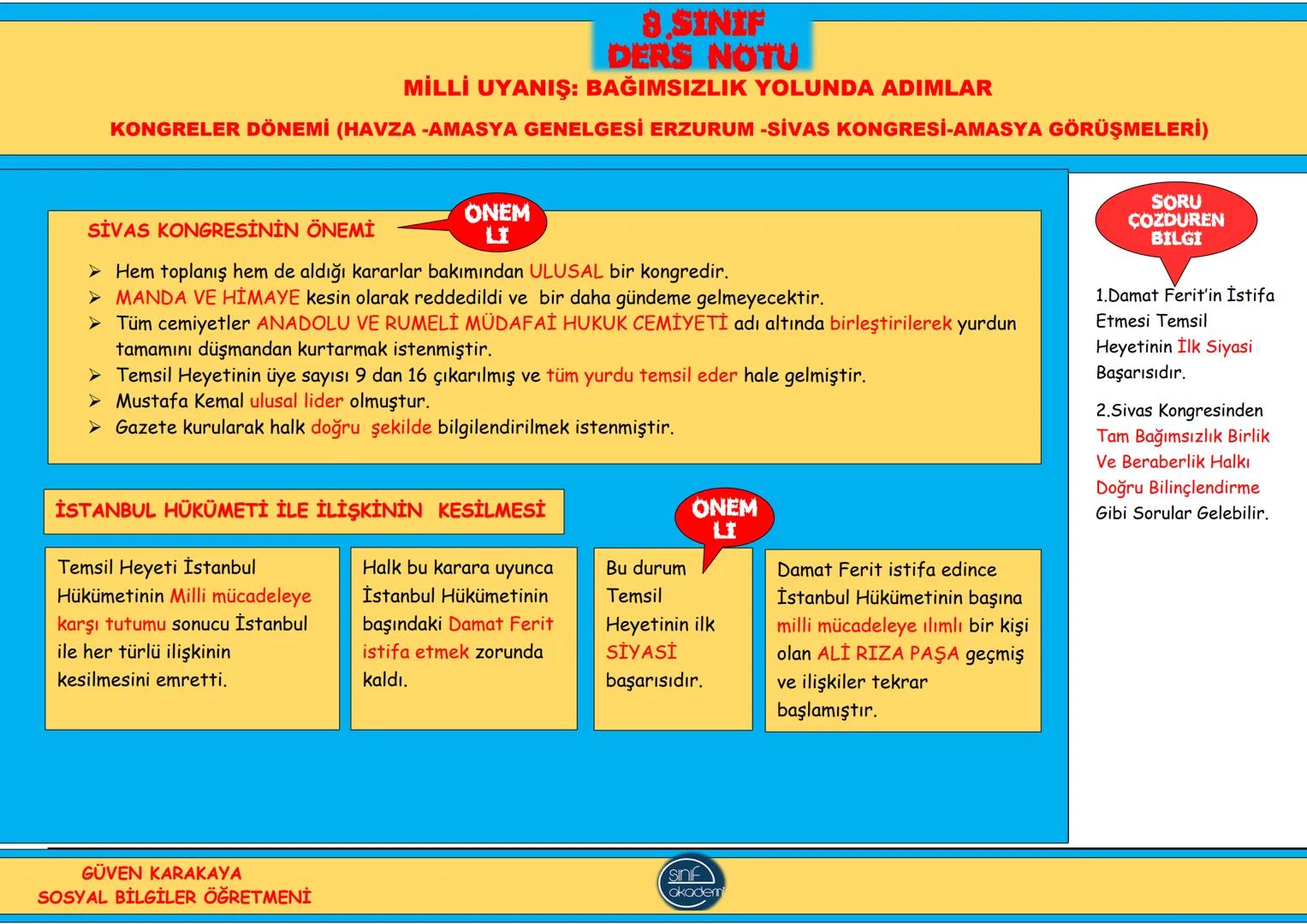 2.TEMA
MİLLİ UYANIŞ
BAĞIMSIZLIK
YOLUNDA ADIMLAR 8.SINIF
DERS NOTU
MİLLİ UYANIŞ BAĞIMSIZLIK YOLUNDA ADIMLAR
1.DÜNYA SAVAŞI VE NEDENLERİ
1.DUN