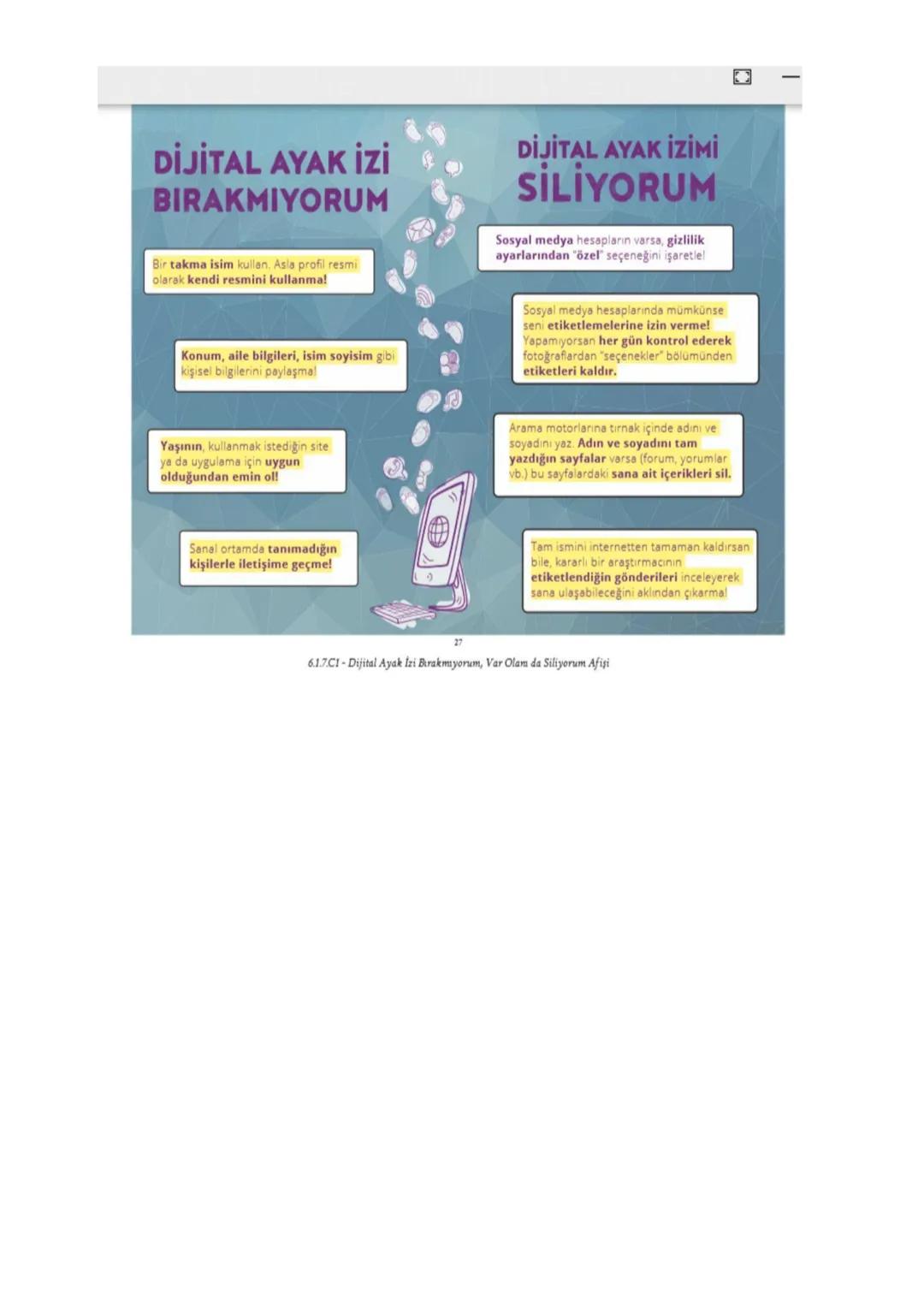 6..hafta
Bilişim Suçları
"Teknoloji kullanarak dijital ortamda kişi veya
kurumlara maddi veya manevi olarak zarar vermek"
bilişim suçları