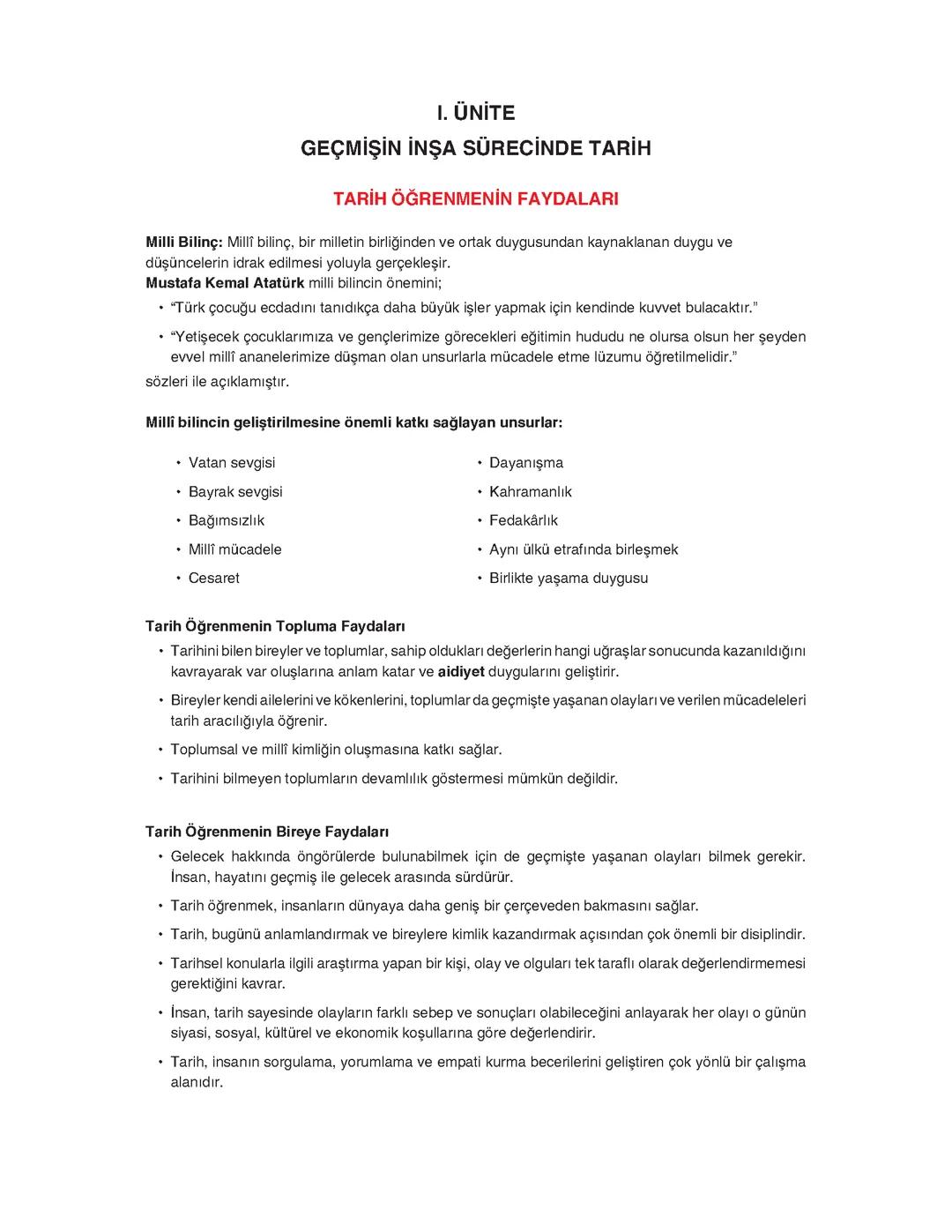 9.sinif 1.unite Tarih