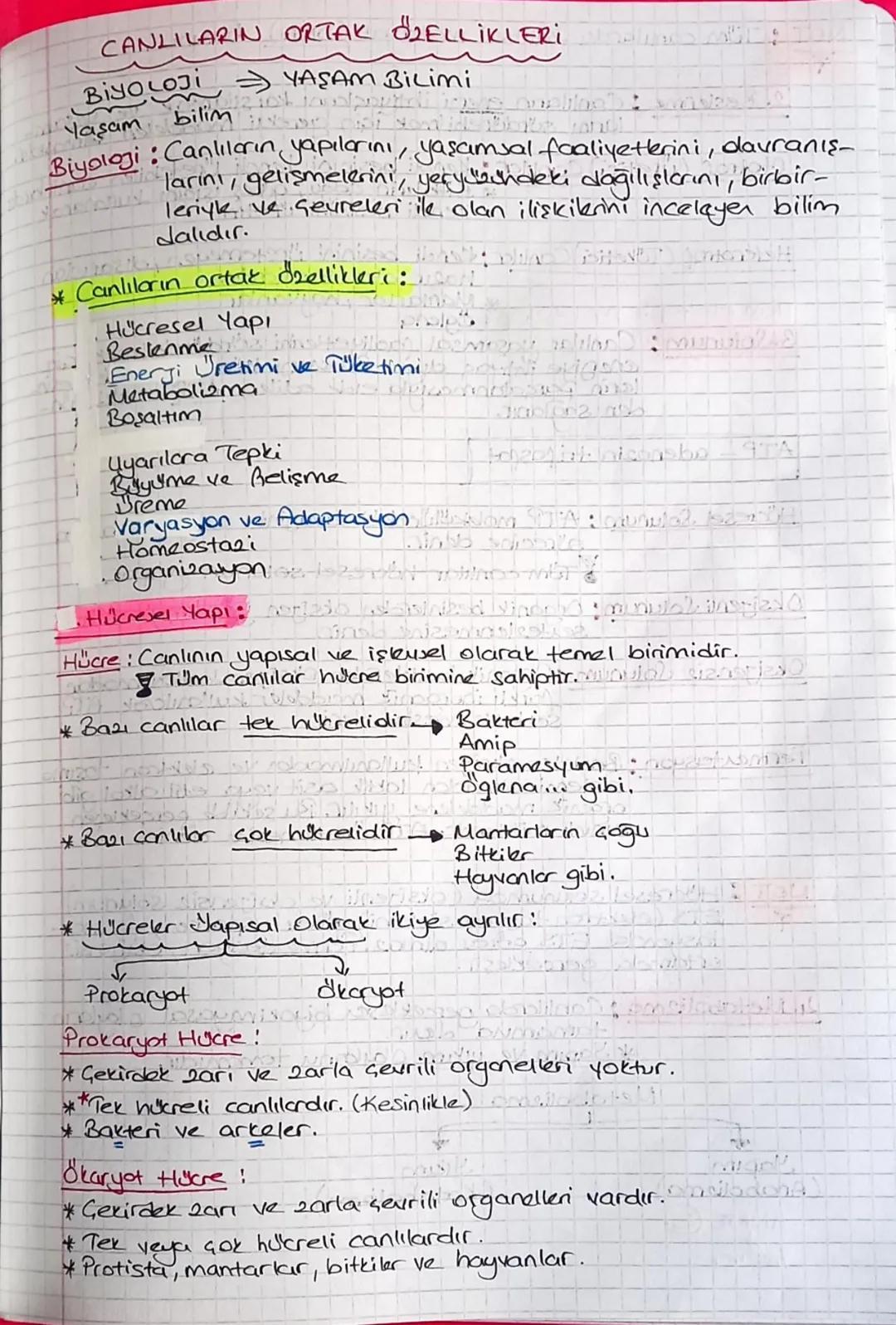 9. Sinif biyoloji notlari.