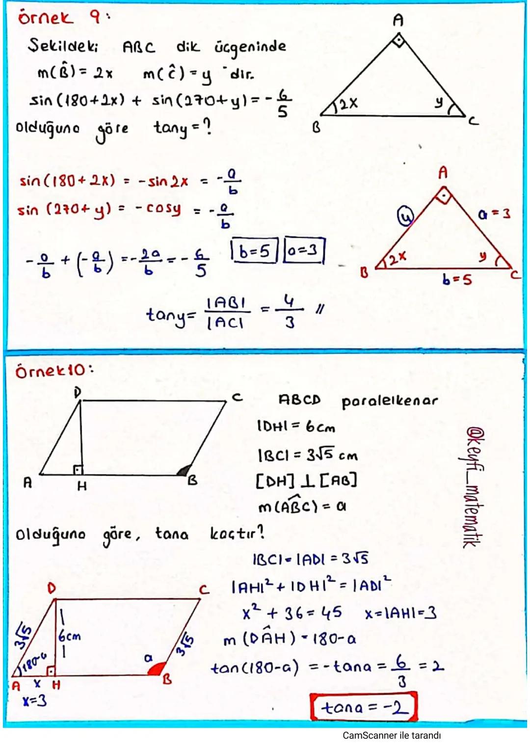TANJANT FONKSİYONU
Ул
KOTANJANT FONKSİYONU
x=1
A10,1)
Cotos F Kotanjant
Ekseni
y=1
tana
Al1,0)
4
Tanjont
Ekseni
Birim Gember üzerinde x°
ölg