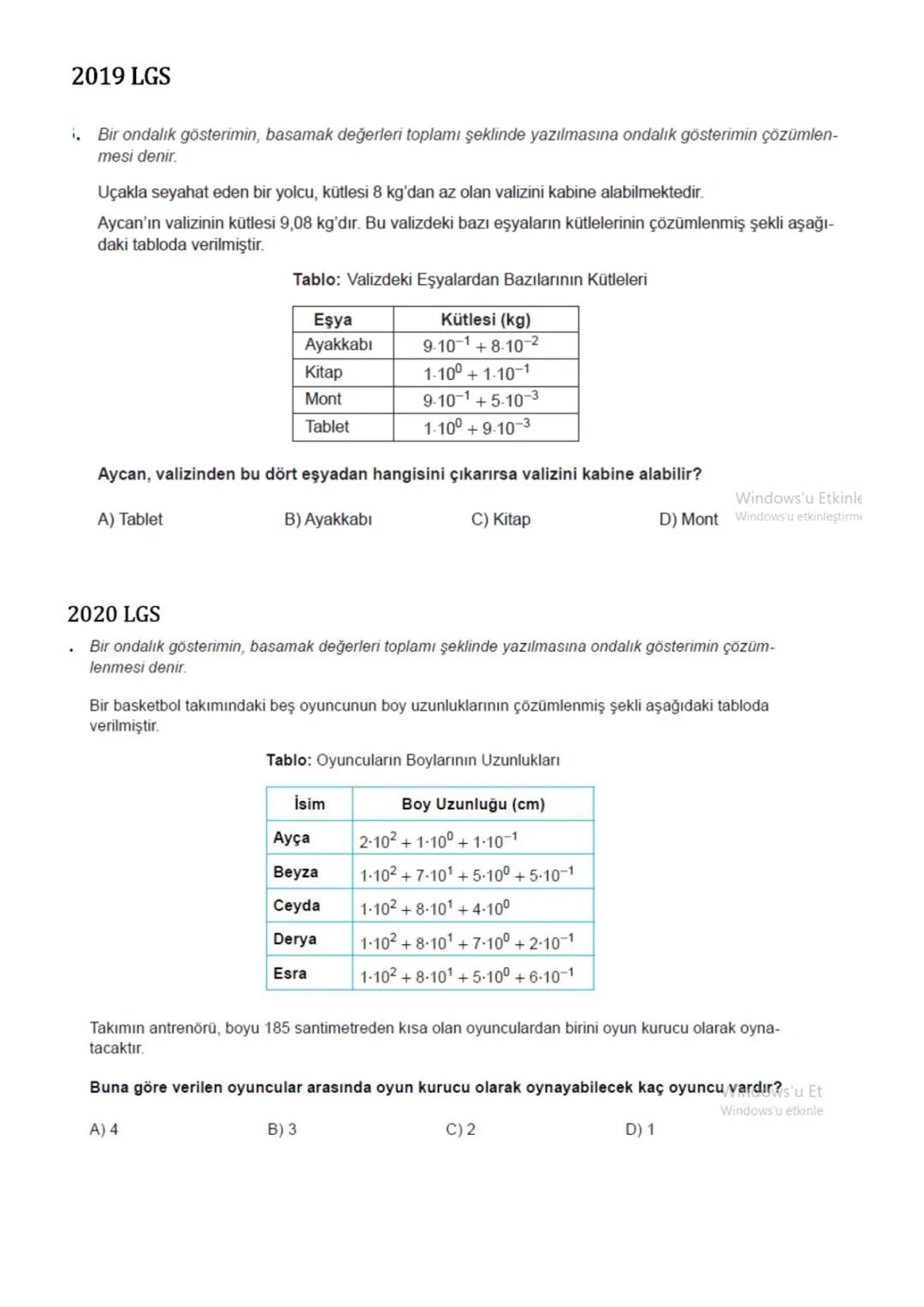 # ÜSLÜ İFADELER
KUVVETİ NEGATİF OLAN ÜSLÜ İFADELER
Kuvvetin negatif olması tabanda yer alan sayının çarpmaya göre tersini alıp
kuvvetini ö