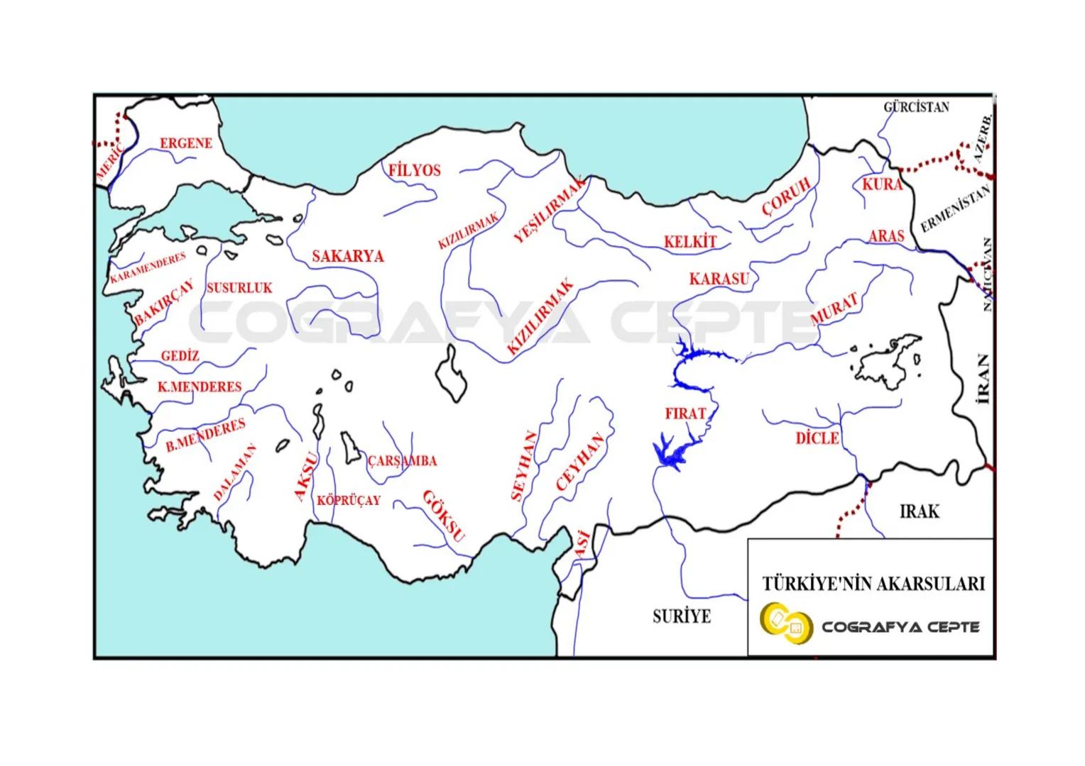 KARAMENDERES
BAKIRÇAY
ERGENE
SUSURLUK
GEDİZ
K.MENDERES
B.MENDERES
DALAMAN
AKSU
FİLYOS
SAKARYA
KIZILIRMAK
YEŞİLIRMA
GÜRCİSTAN
KELKİT
KARASU
Ç