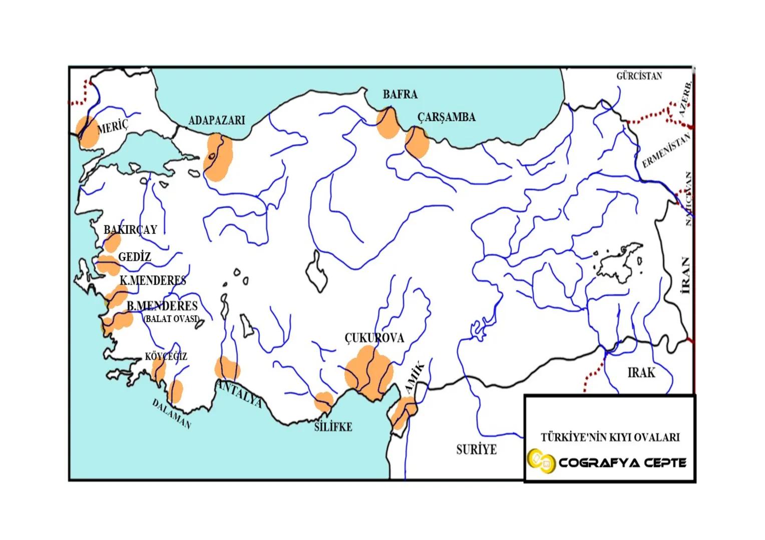 KARAMENDERES
BAKIRÇAY
ERGENE
SUSURLUK
GEDİZ
K.MENDERES
B.MENDERES
DALAMAN
AKSU
FİLYOS
SAKARYA
KIZILIRMAK
YEŞİLIRMA
GÜRCİSTAN
KELKİT
KARASU
Ç
