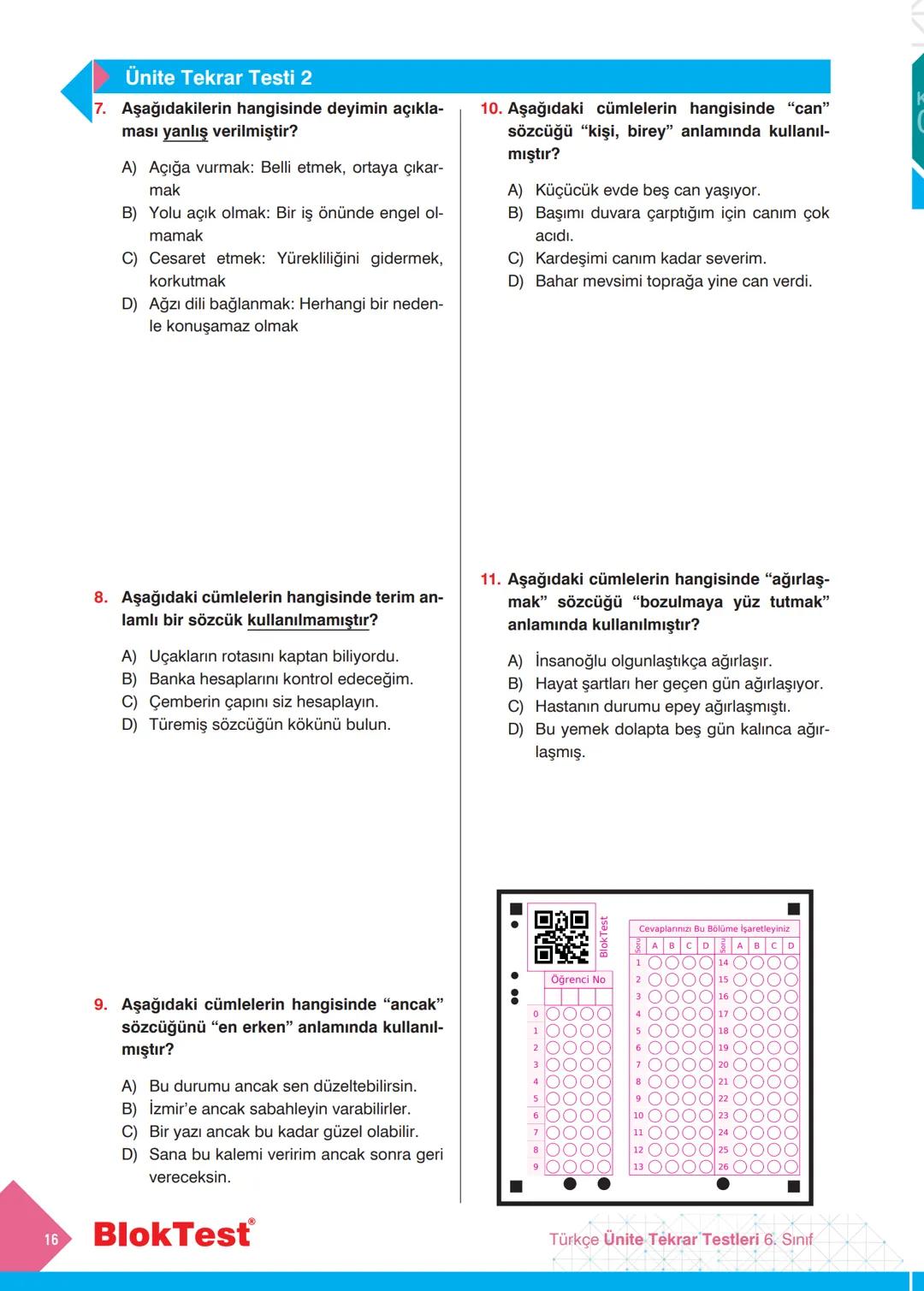 TÜRKÇE
TEKRAR
TESTLERİ
✓ Kazanım Tekrar Testleri
✓ Ünite Tekrar Testleri
✔ Dönem Tekrar Testleri
✓ Genel Tekrar Testleri
68 Test
740 Soru