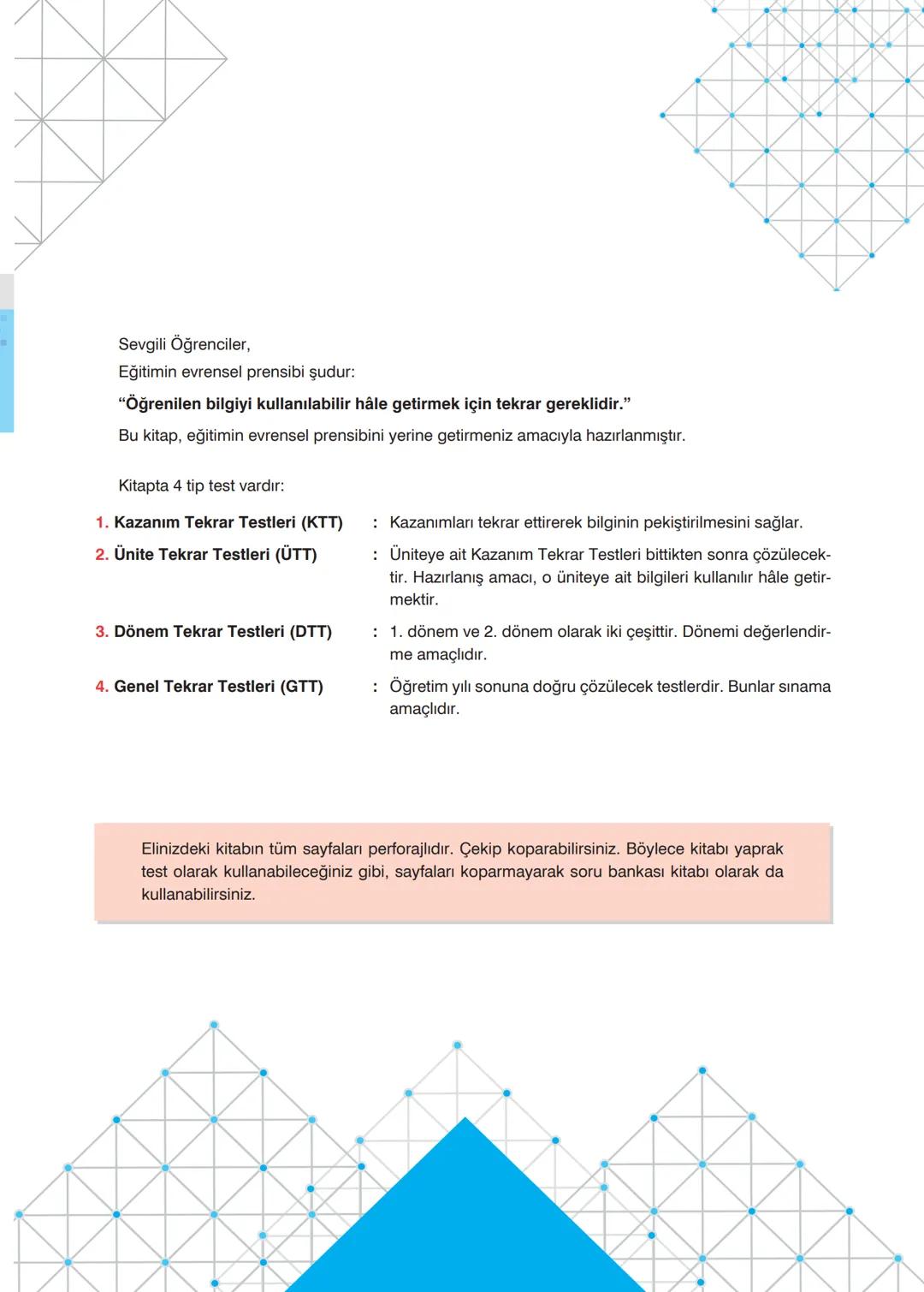 TÜRKÇE
TEKRAR
TESTLERİ
✓ Kazanım Tekrar Testleri
✓ Ünite Tekrar Testleri
✔ Dönem Tekrar Testleri
✓ Genel Tekrar Testleri
68 Test
740 Soru