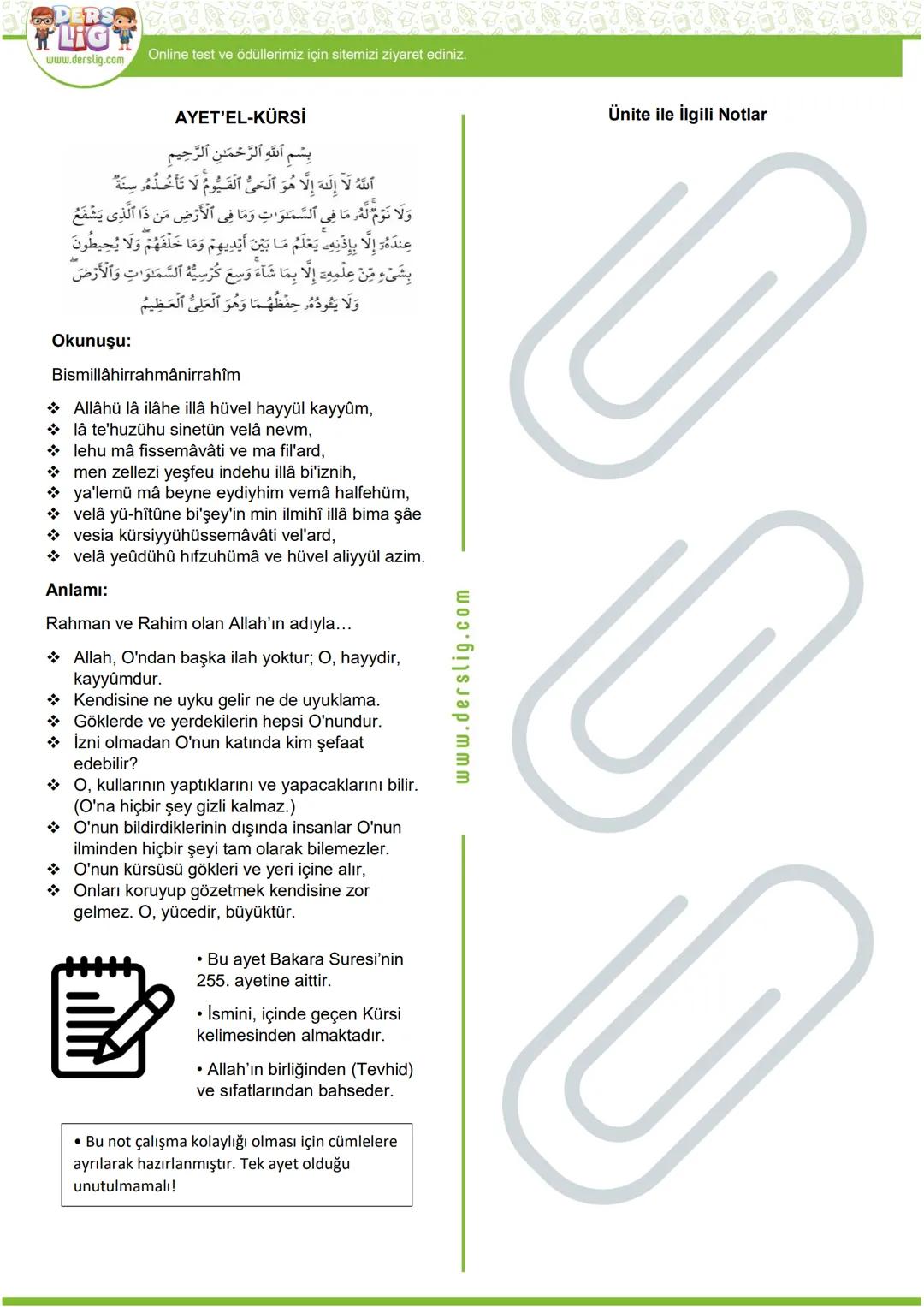 Hazırlayan: Ekrem BALCI
6.DERSO
TLIGT
DİN KÜLTÜRÜ VE AHLAK BİLGİSİ
www.derslig.com
KADER VE KAZA İNANCI
Kader: ölçü, düzen, yasa, kanun, mik