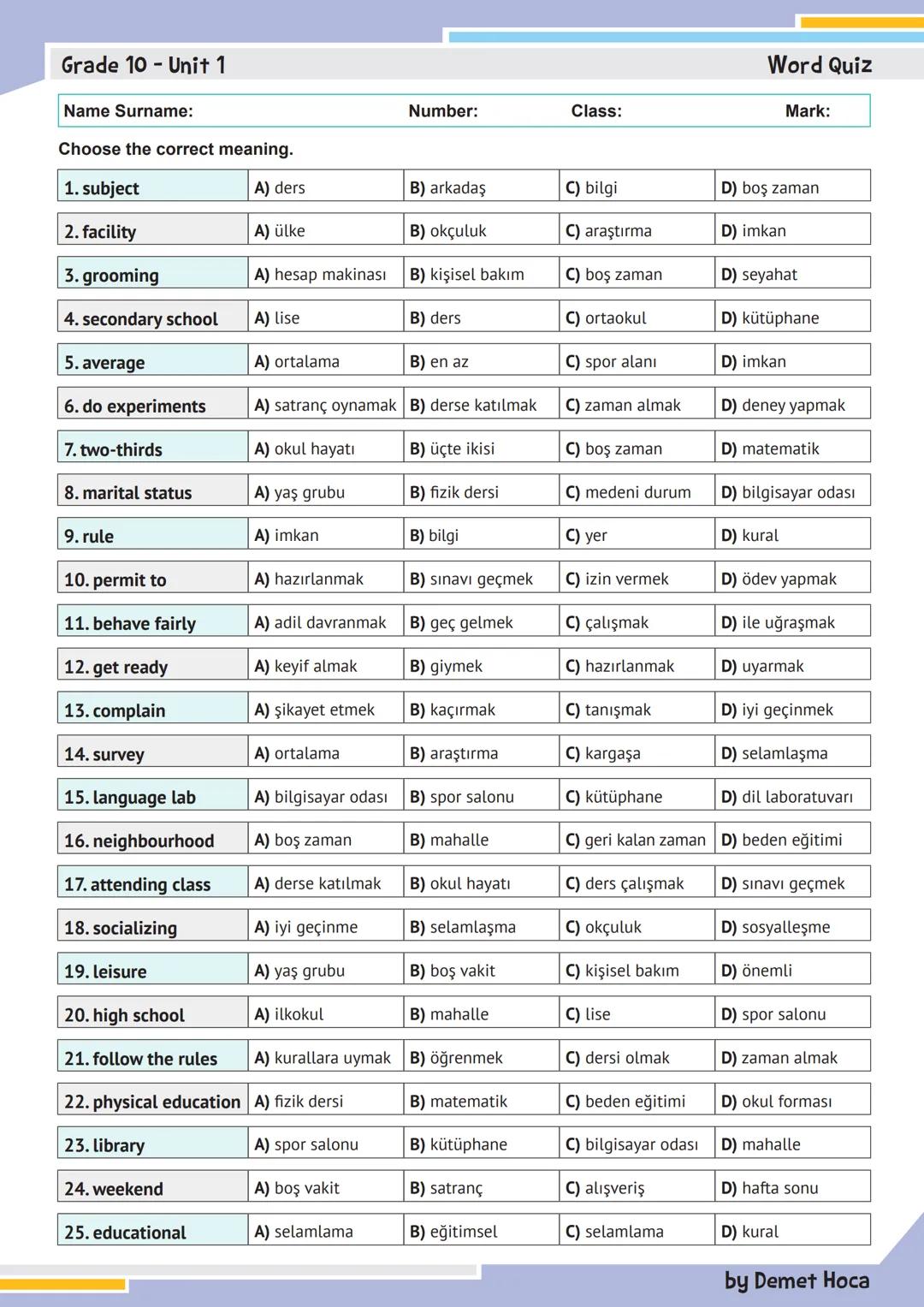 İngilizce kelimeler