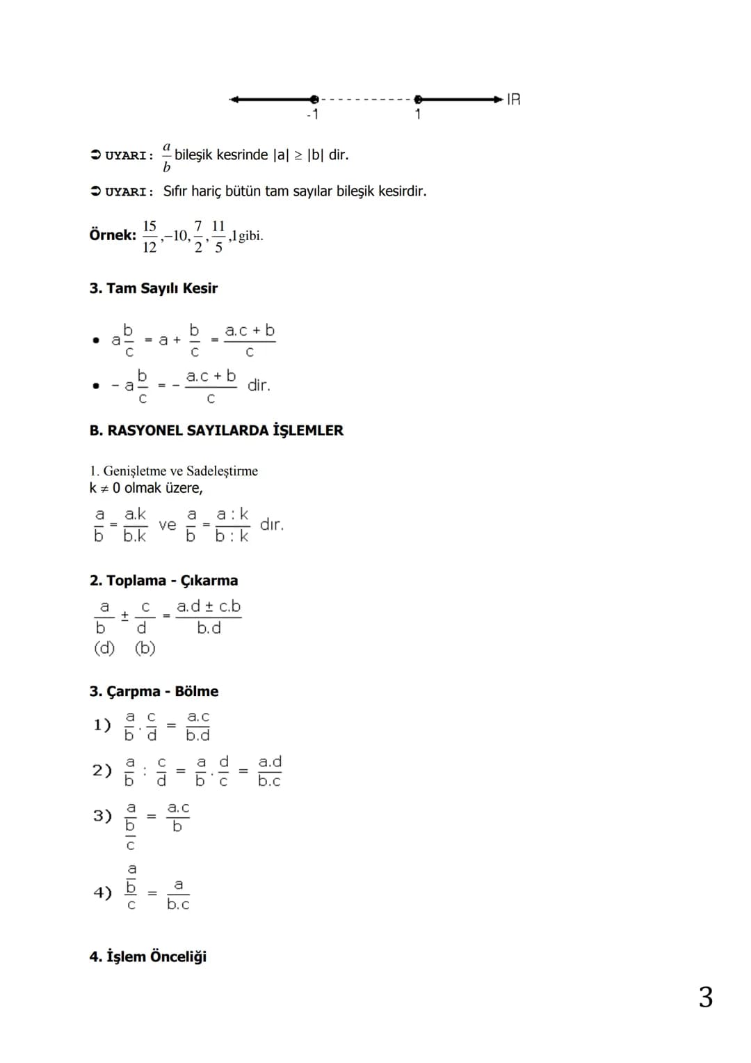 7. Sınıf Matematik de Tam Ve Rasyonel Sayılar – 4. sayfa