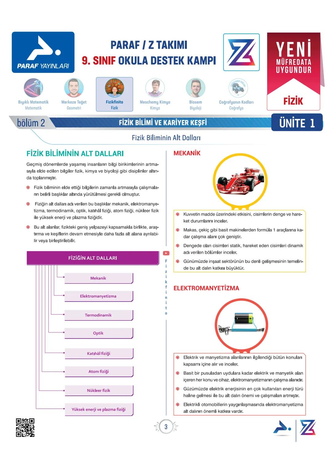 PARAF YAYINLARI
Bıyıklı Matematik
Matematik
bölüm 1
PARAF / Z TAKIMI
9. SINIF OKULA DESTEK KAMPI
Z YENİ
MÜFREDATA
UYGUNDUR
Merkeze Teģet
Geo