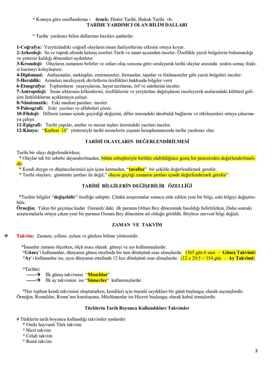 KIZILTEPE
İBN-İ SİNA MESLEKİ VE
TEKNİK ANADOLU LİSESİ
TARİH - 9
DERS NOTLARI
MURAT GÜNDÜZ
*
2019-2020
*
*
1 TARİHİN TANIMI
TARİH: Geçmiş zam