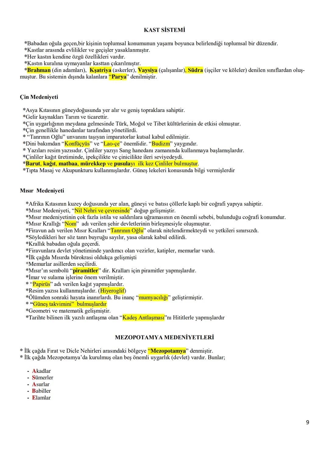 KIZILTEPE
İBN-İ SİNA MESLEKİ VE
TEKNİK ANADOLU LİSESİ
TARİH - 9
DERS NOTLARI
MURAT GÜNDÜZ
*
2019-2020
*
*
1 TARİHİN TANIMI
TARİH: Geçmiş zam