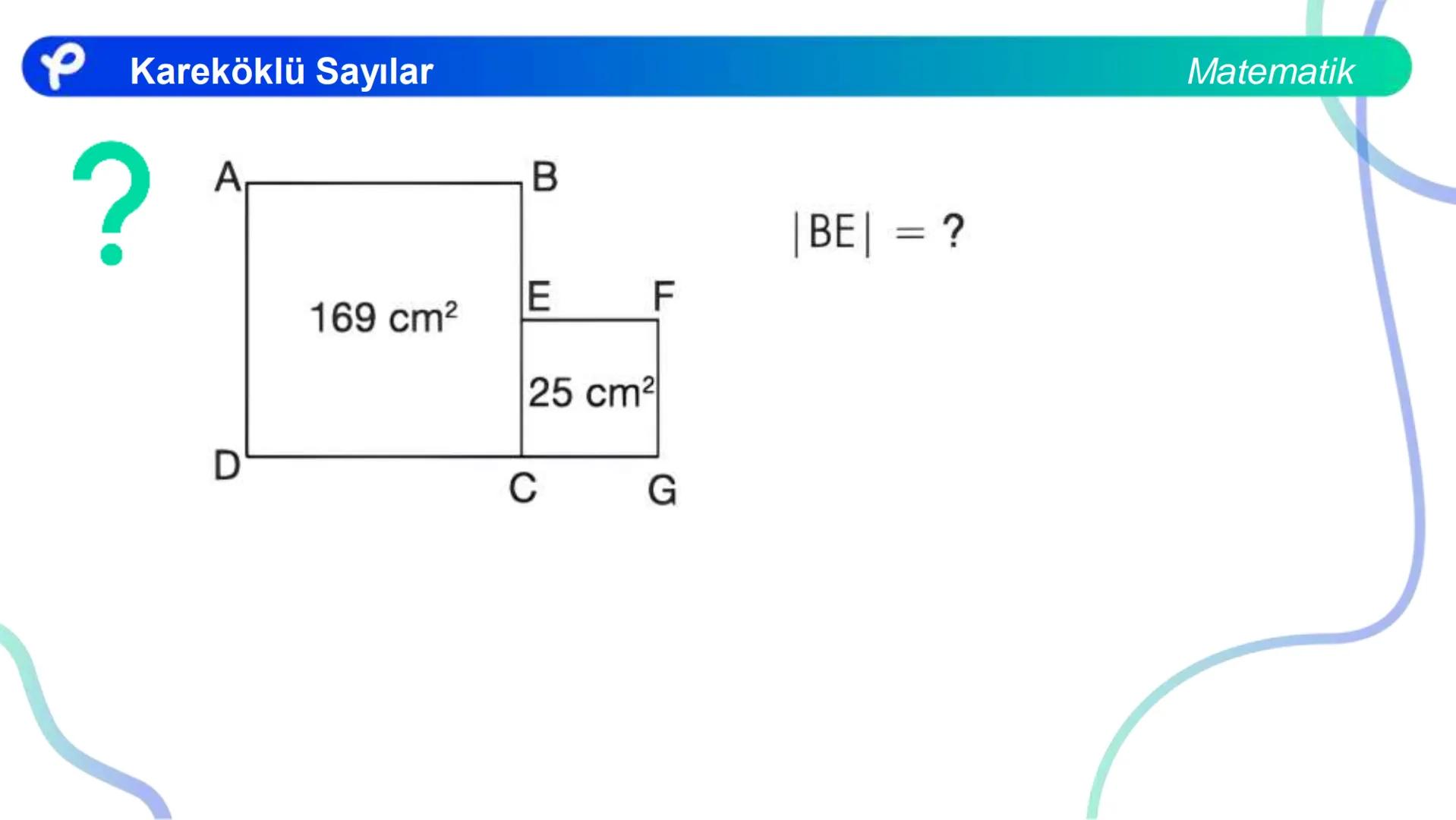 # MATEMATİK
KAREKÖKLÜ SAYILAR
Pakodemy Kareköklü Sayılar
Matematik
Bir sayma sayısını kendisi ile çarparak elde ettiğimiz sayıya tam kar