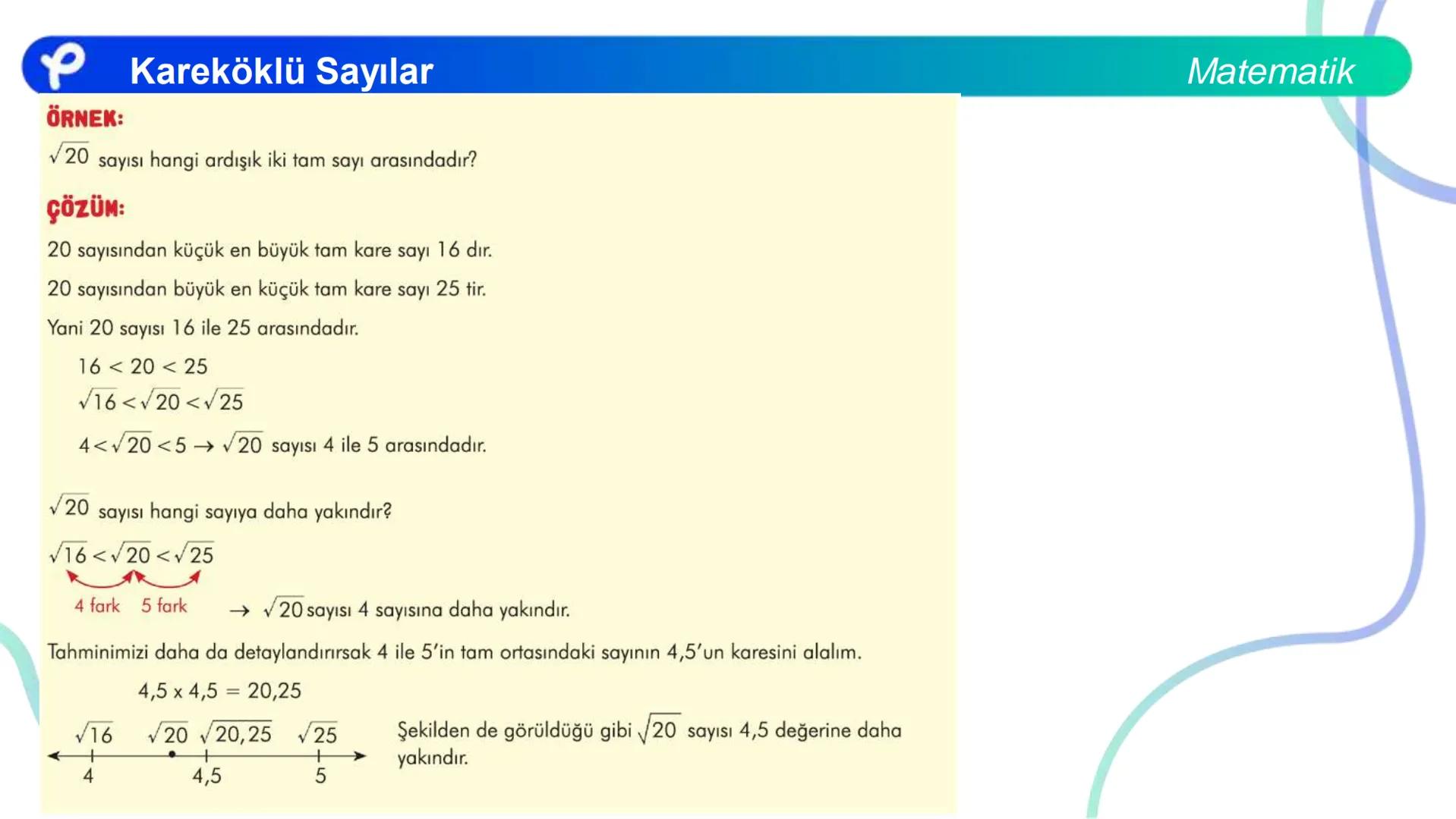 # MATEMATİK
KAREKÖKLÜ SAYILAR
Pakodemy Kareköklü Sayılar
Matematik
Bir sayma sayısını kendisi ile çarparak elde ettiğimiz sayıya tam kar