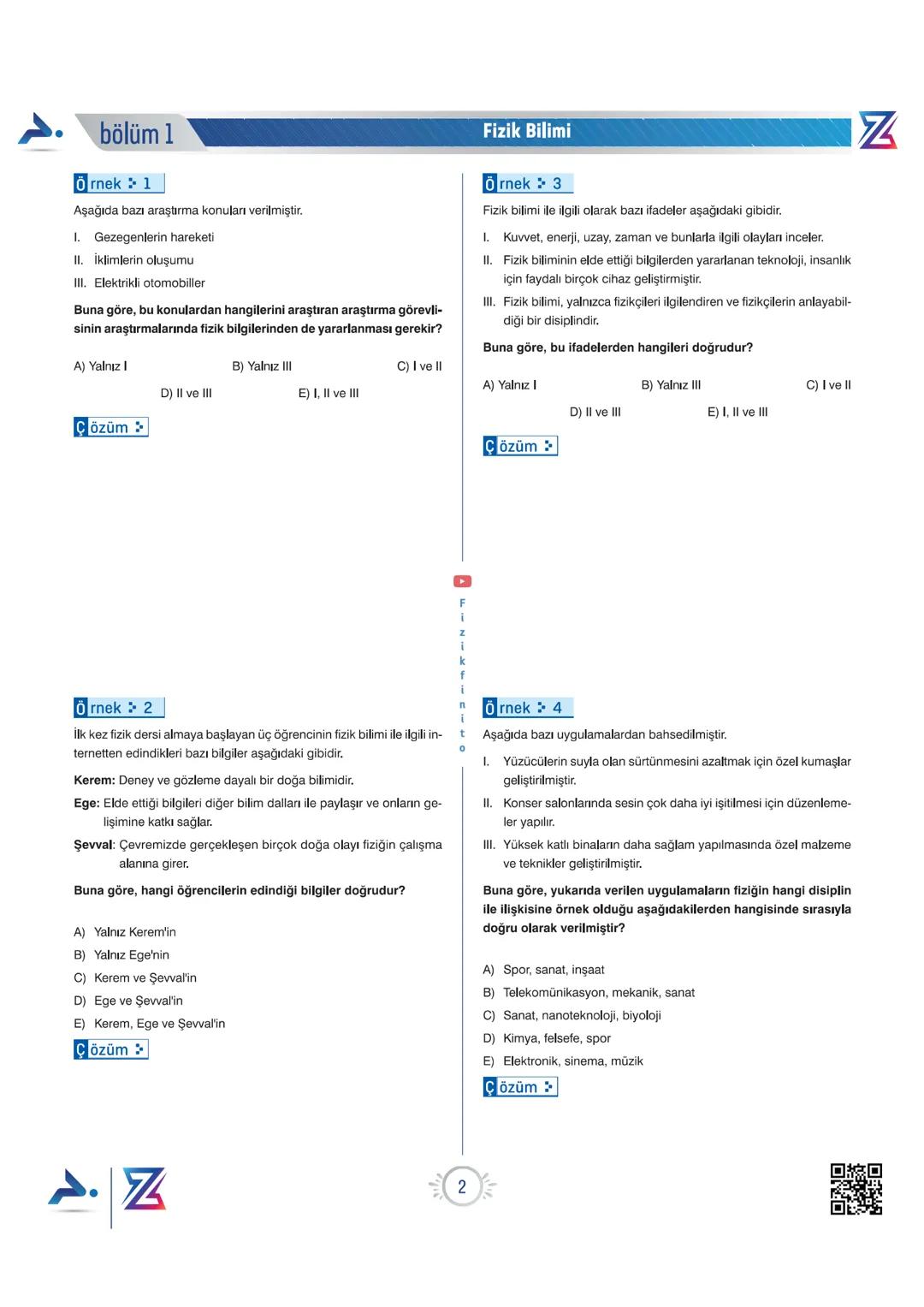 PARAF YAYINLARI
Bıyıklı Matematik
Matematik
bölüm 1
PARAF / Z TAKIMI
9. SINIF OKULA DESTEK KAMPI
Z YENİ
MÜFREDATA
UYGUNDUR
Merkeze Teģet
Geo
