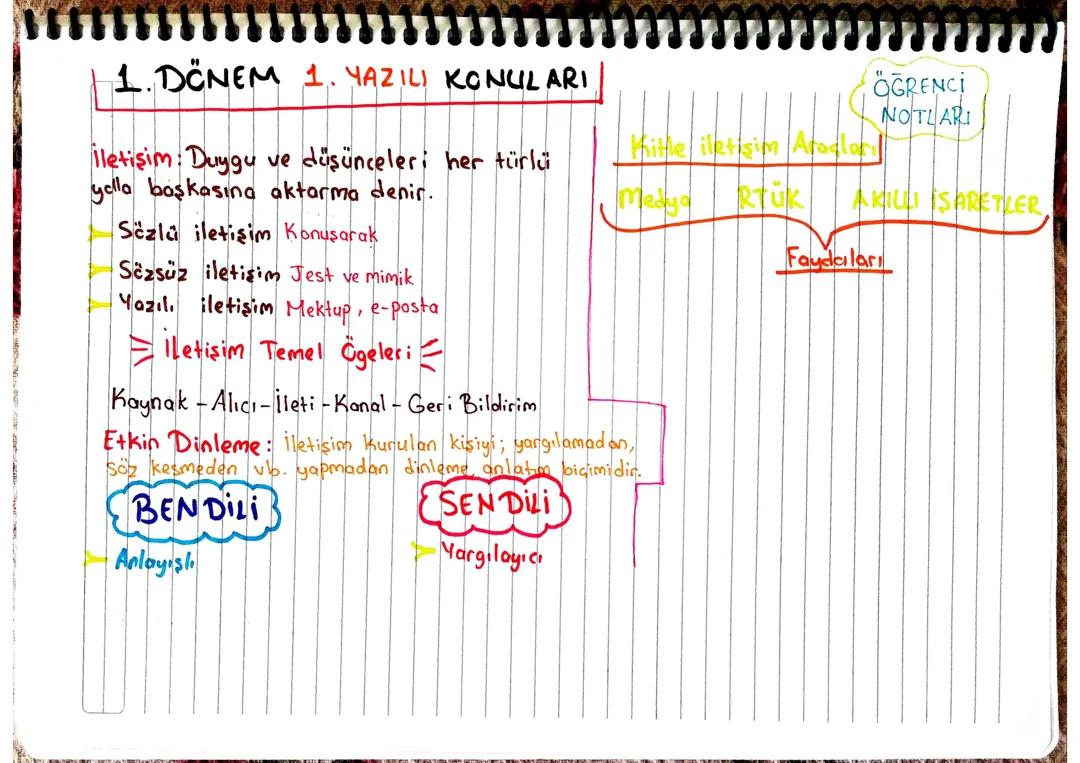 7 sınıf 1 dönem 1 yazılı konuları sosyal bilgiler