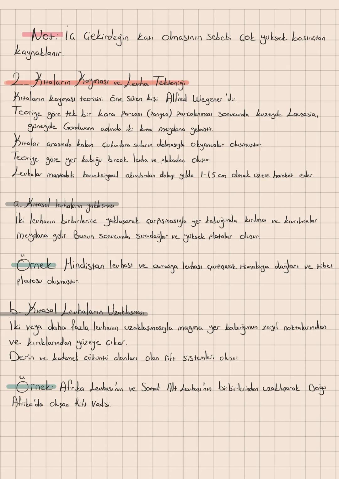 Dünyanın Tektonik Oluşumu
Ve
Gelişimi
1 Yerin Katmanları
a) Yer kabuğu
Taş küre veya litosfer de denir.
Kalınlığı karada Ortalama 30-40 km,