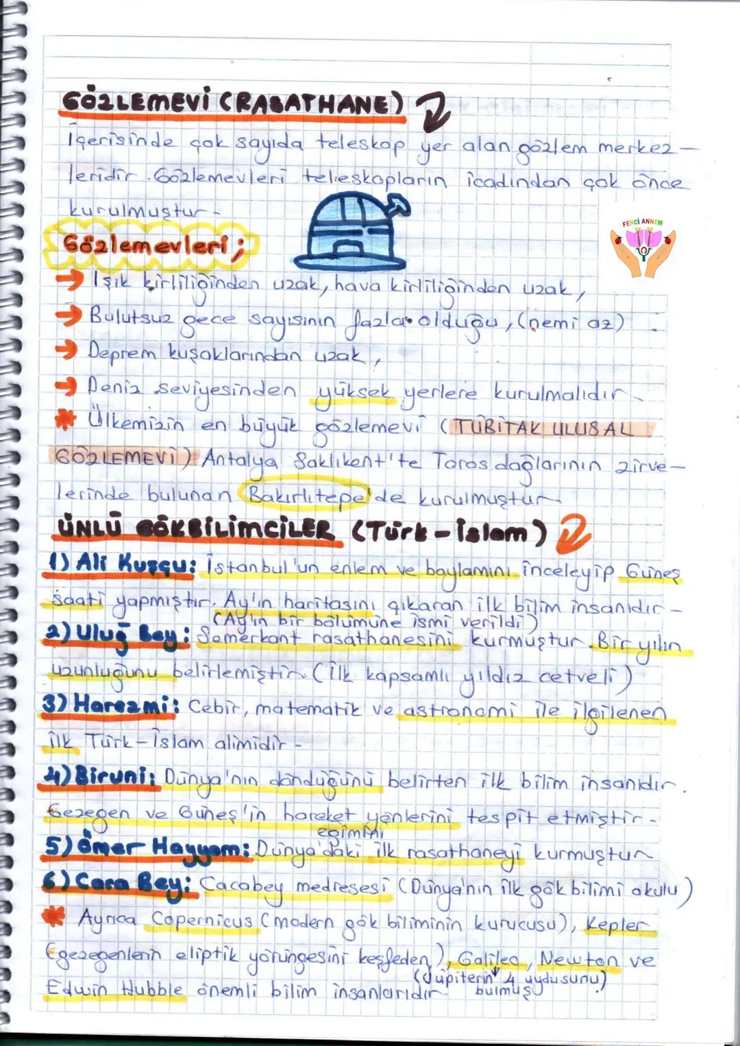 # 1. ÜNİTE
GÜNEŞ SİSTEMİ ve ÖTESİ
UZAY ARAŞTIRMALARI
Gökyüzü insanlığın ilk zamanlarından beri merak ko-
nusu olmuştur Uzay araştırmaları