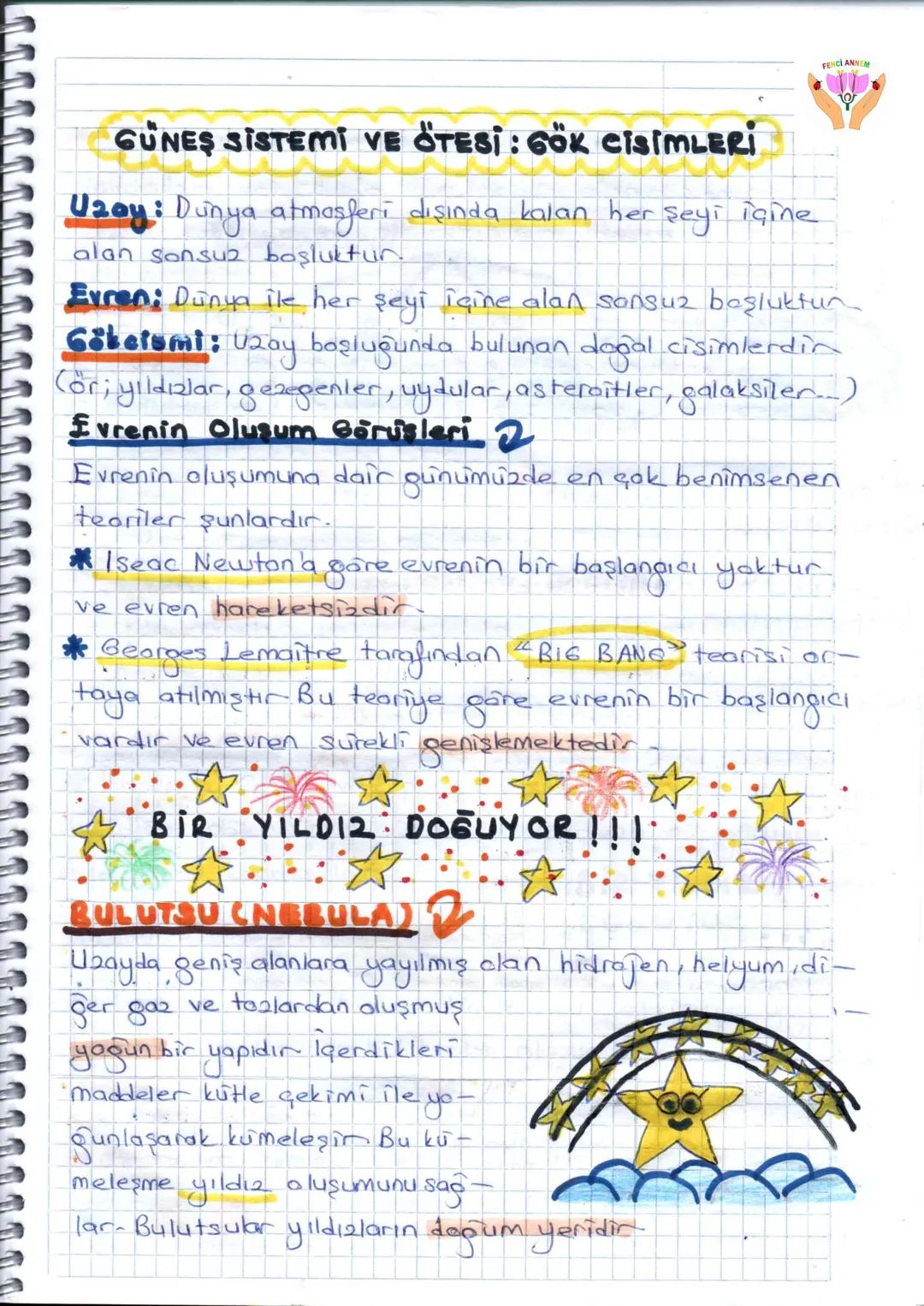 # 1. ÜNİTE
GÜNEŞ SİSTEMİ ve ÖTESİ
UZAY ARAŞTIRMALARI
Gökyüzü insanlığın ilk zamanlarından beri merak ko-
nusu olmuştur Uzay araştırmaları