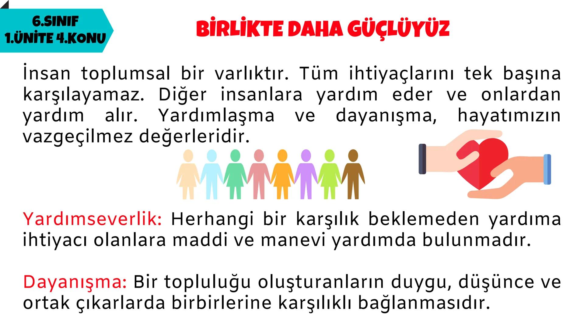 # SOSYAL BİLGİLER
# 1.ÜNİTE
# 6.SINIF
# BİREY VE TOPLUM # 6.SINIF
# 1.ÜNİTE 1.KONU
# DEĞİŞEN ROLLERİM
Bir iş grup ya da kurumda bir kim
