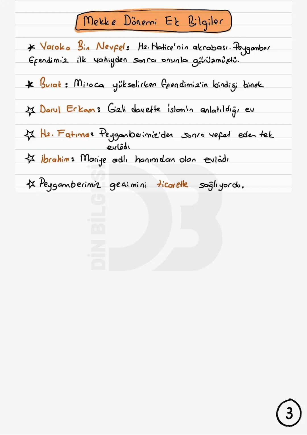 YENİ
GÜNCEL
Siyer Dersi Yazılıya Hazırlık Nottori
Doğumu
• 12 Rebiülevvel
•
Pazartesi
Mekke
"1
Mekke · Arabistan'da
• Kabe'nin yer aldığı
•H