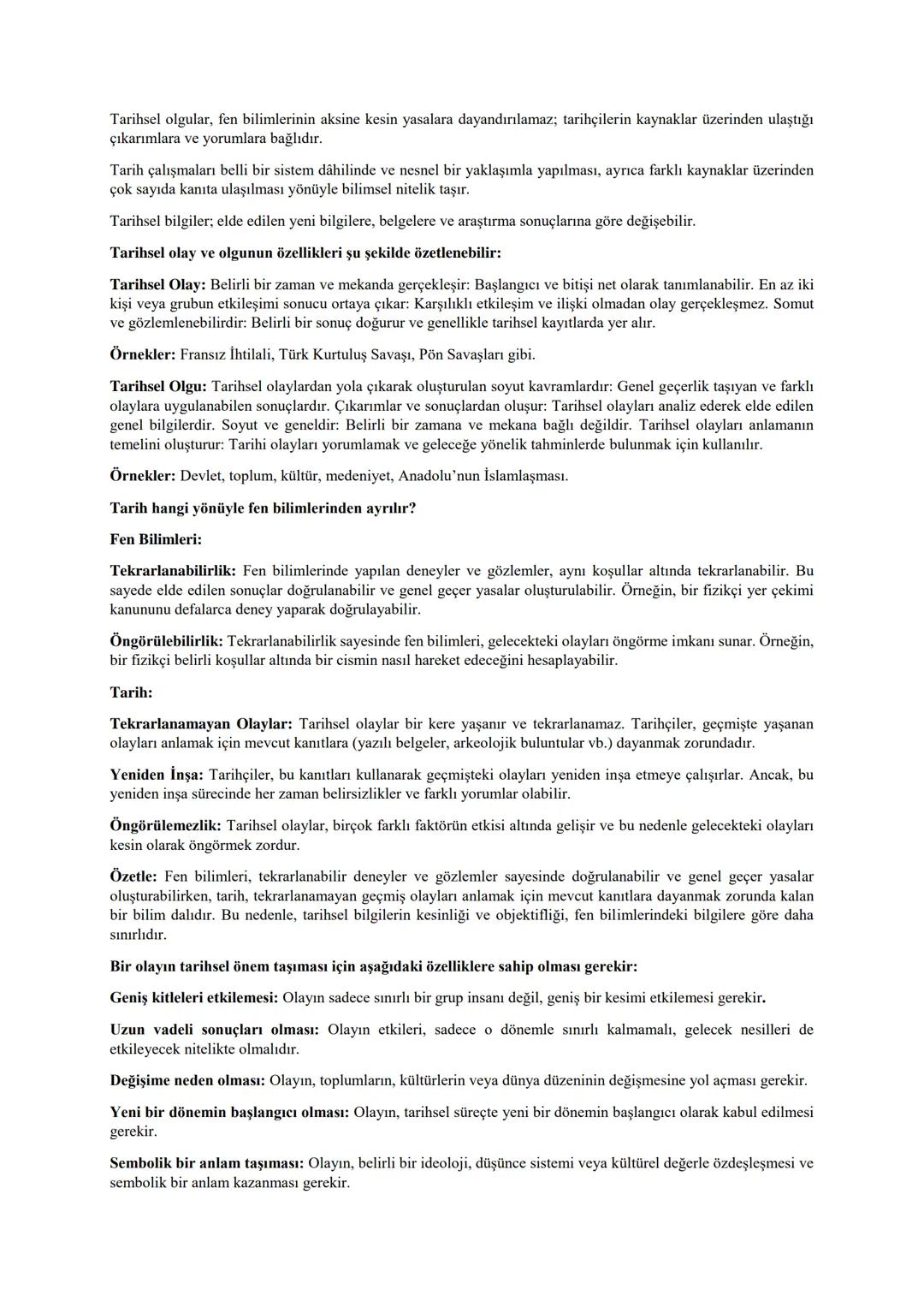 # 2024-205 EĞİTİM ÖĞRETİM YILI 9.SINIFLAR IİL GENELİ ORTAK SINAVINA HAZIRLIK
Tarih; geçmişte yaşamış insan topluluklarının meydana getirdiğ