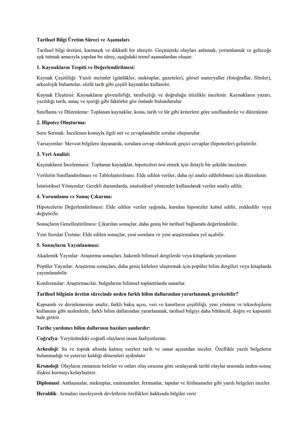 # 2024-205 EĞİTİM ÖĞRETİM YILI 9.SINIFLAR IİL GENELİ ORTAK SINAVINA HAZIRLIK
Tarih; geçmişte yaşamış insan topluluklarının meydana getirdiğ