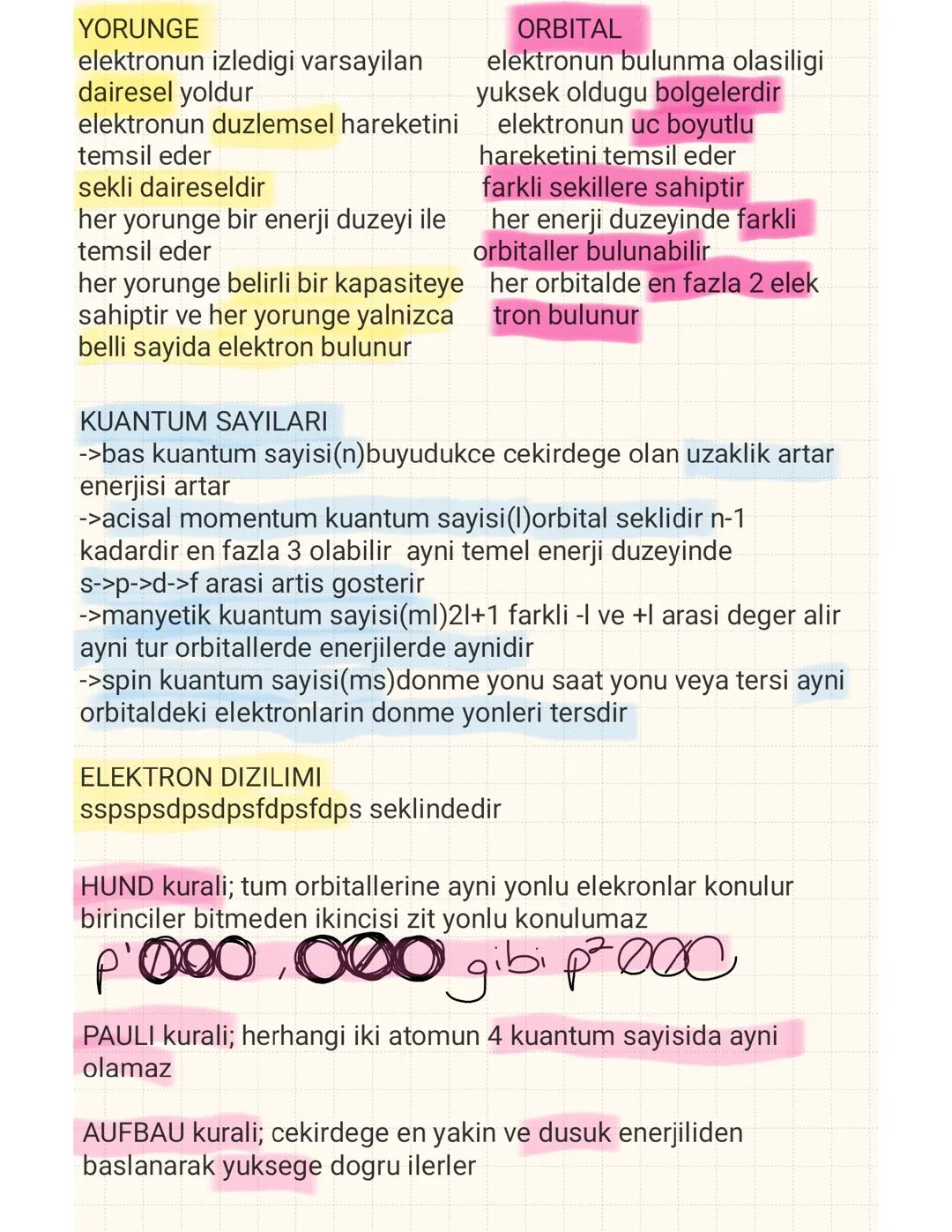 Kimya 11. Sinif modern atom teorisi, periyodik tablo, gazların ozellikleri