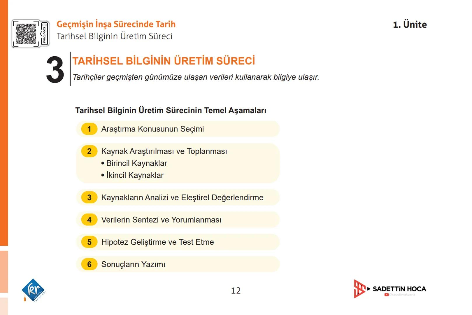 1. Ünite
1. Ünite
GEÇMİŞİN İNŞA SÜRECİNDE TARİH
Geçmişin İnşa Sürecinde Tarih
Tarih Öğrenmenin Faydaları
1
Tarih Öğrenmenin Faydaları
2
Tar