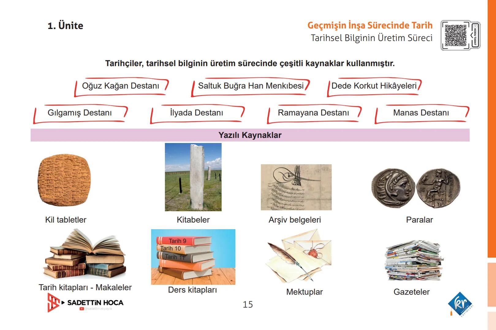 1. Ünite
1. Ünite
GEÇMİŞİN İNŞA SÜRECİNDE TARİH
Geçmişin İnşa Sürecinde Tarih
Tarih Öğrenmenin Faydaları
1
Tarih Öğrenmenin Faydaları
2
Tar
