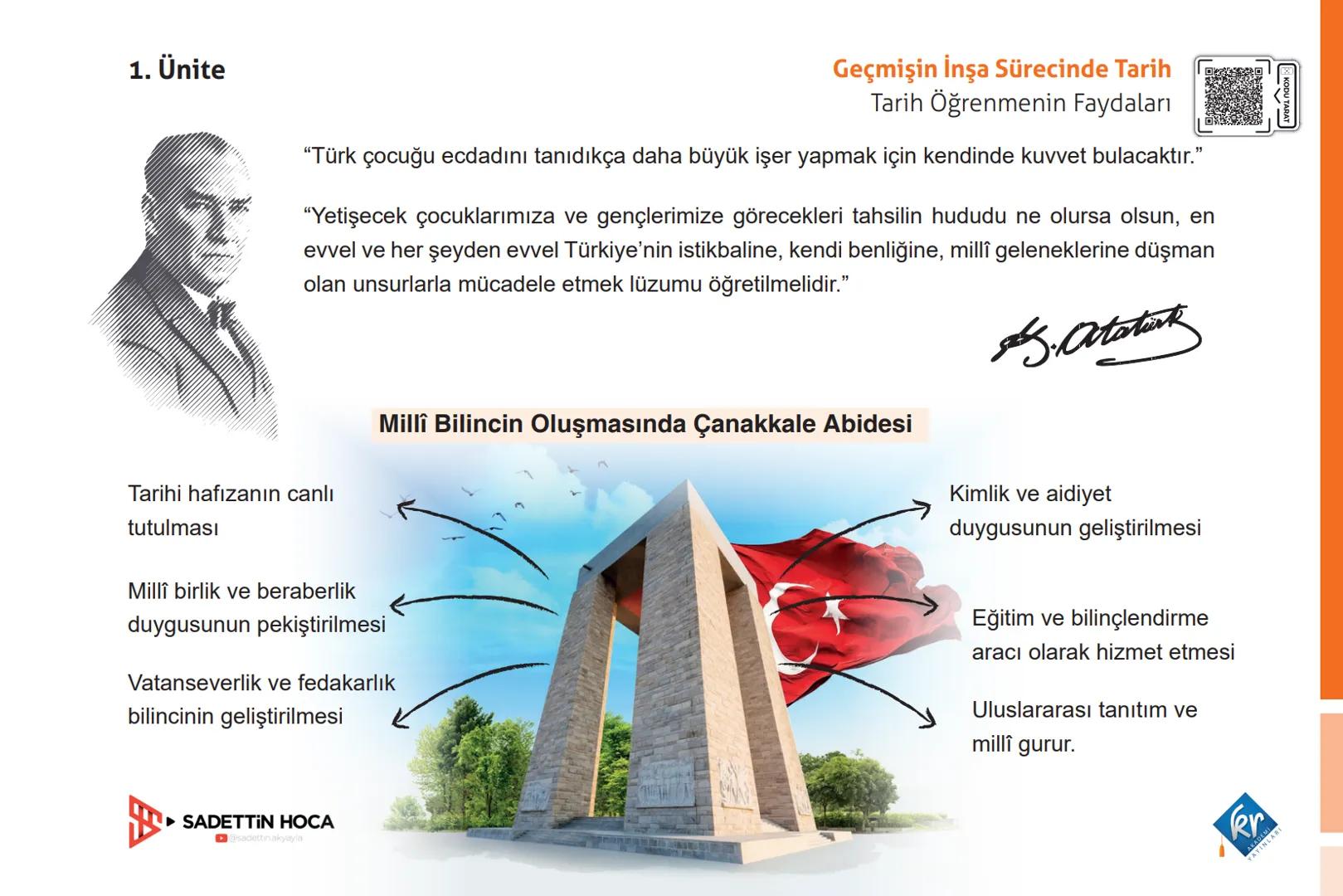 1. Ünite
1. Ünite
GEÇMİŞİN İNŞA SÜRECİNDE TARİH
Geçmişin İnşa Sürecinde Tarih
Tarih Öğrenmenin Faydaları
1
Tarih Öğrenmenin Faydaları
2
Tar