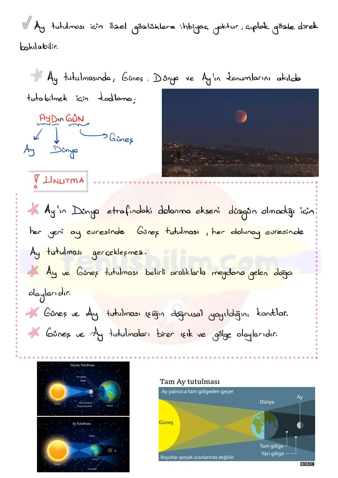 # GÜNEŞ SİSTEMİ
Güneş'in çekim gücünün etkisi ile belirli yörüngelerde hareket eden geze-
genlerin, uyduların, kuyruklu yıldızlar gibi gök