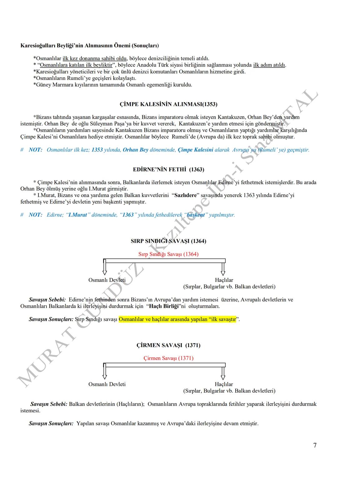 MARDİN - KIZILTEPE
İBN-İ SİNA MESLEKİ VE TEKNİK ANADOLU LİSESİ
TARİH-10 DERSİ NOTLARI
MURAT GÜNDÜZ TAL
* *
*
ANADOLU'YA TÜRK GÖÇLERİ
2019-20
