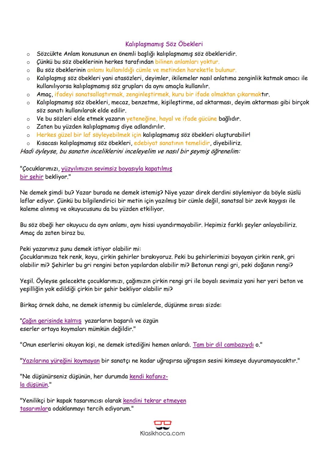 8.Sınıf Sözcükte Anlam Konu Anlatımı PDF
Sözcükte Anlam konusu, sözcüklerin farklı anlamlarda kullanılması ile ilgilidir. Kelimelerin birden